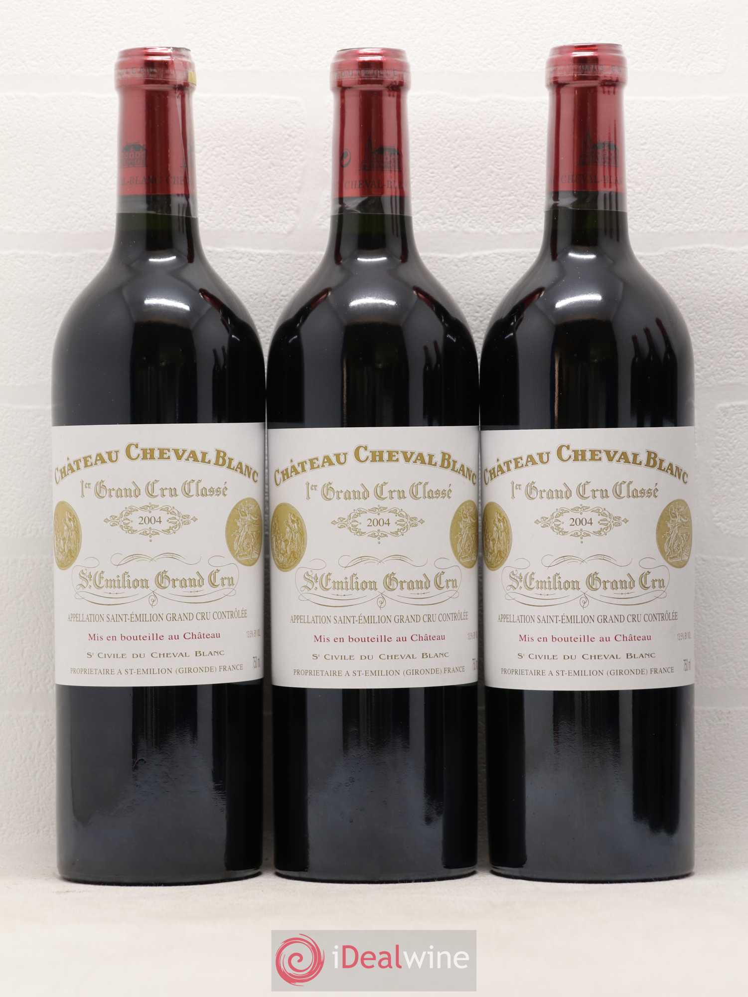 Château Cheval Blanc 1er Grand Cru Classé A 2004 - Lot de 6 bouteilles - 1
