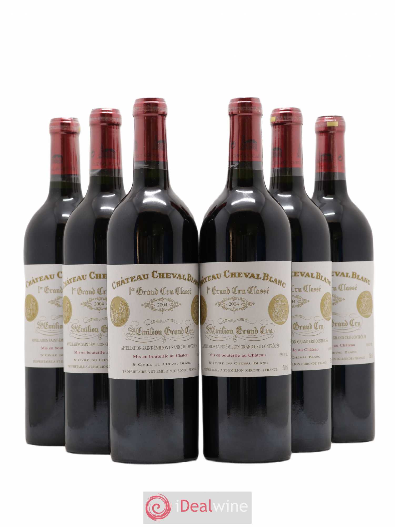 Château Cheval Blanc 1er Grand Cru Classé A 2004 - Lot de 6 bouteilles - 0