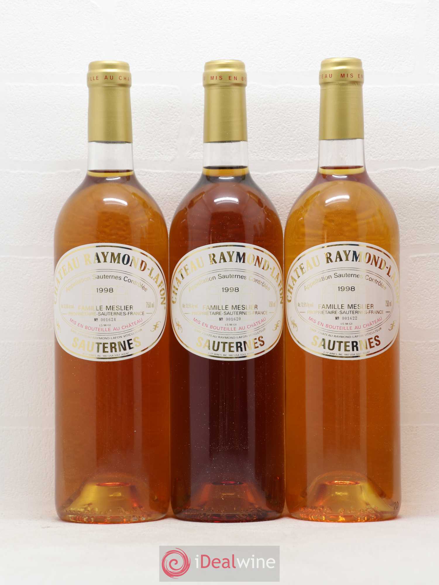 Château Raymond Lafon 1998 - Lotto di 6 bottiglie - 1