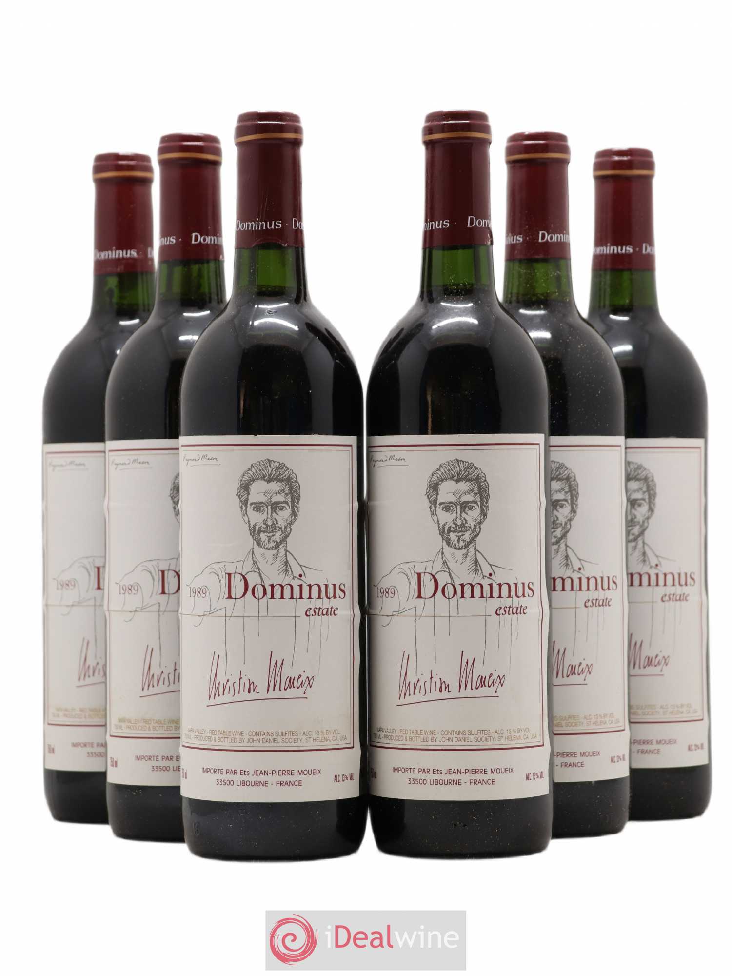 Napa Valley Dominus Christian Moueix 1989 - Lot de 6 bouteilles - 0