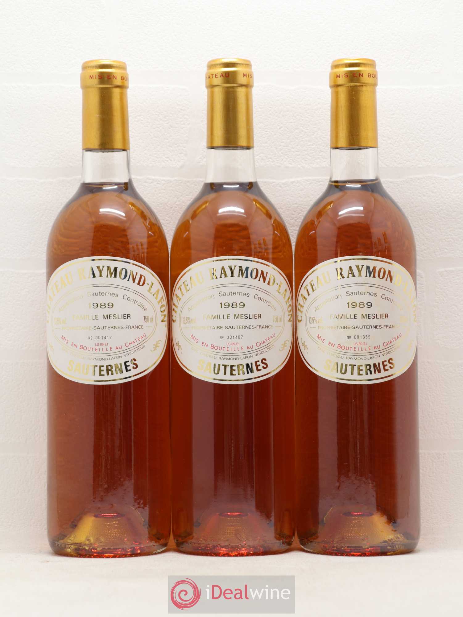 Château Raymond Lafon 1989 - Lotto di 6 bottiglie - 1
