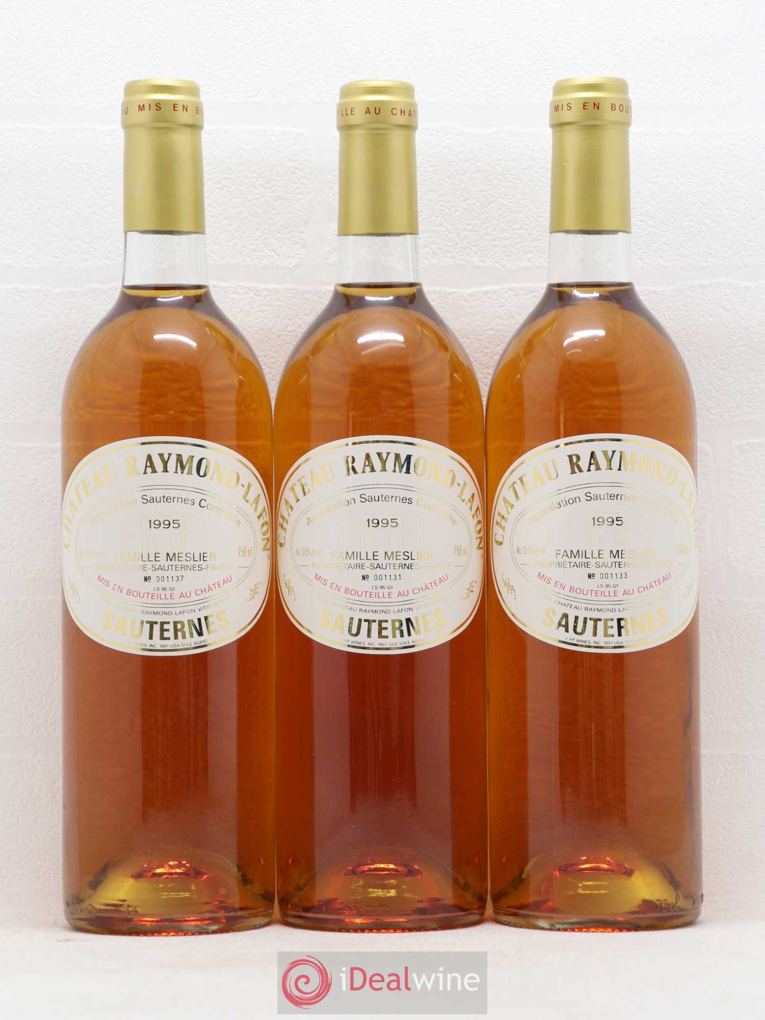 Château Raymond Lafon 1995 - Lotto di 6 bottiglie - 2