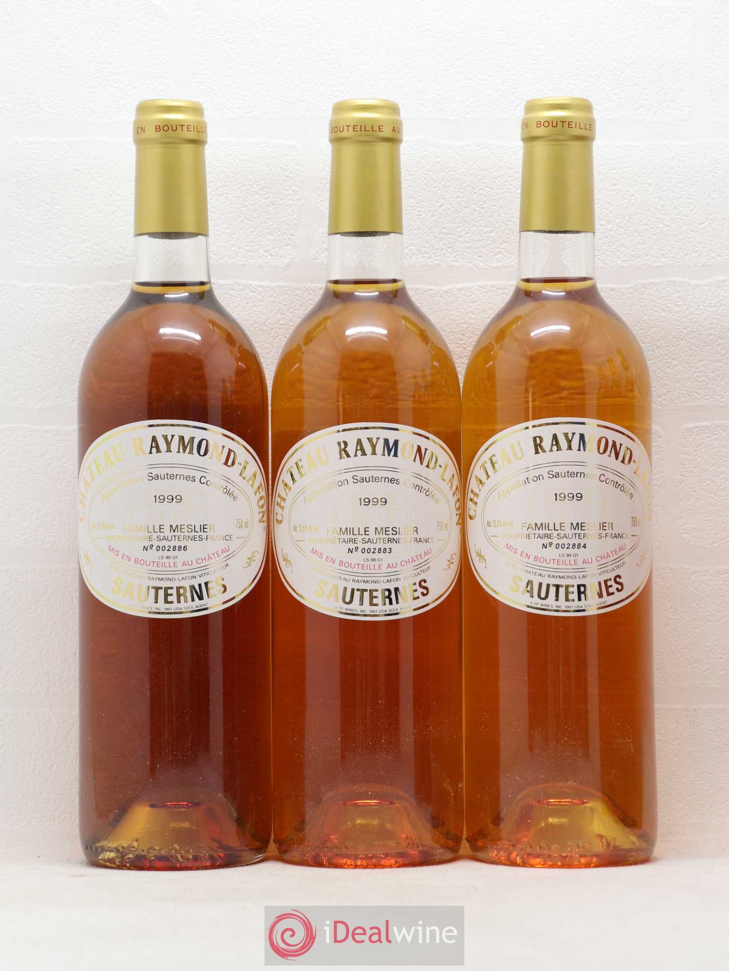 Château Raymond Lafon 1999 - Lot de 6 bouteilles - 1