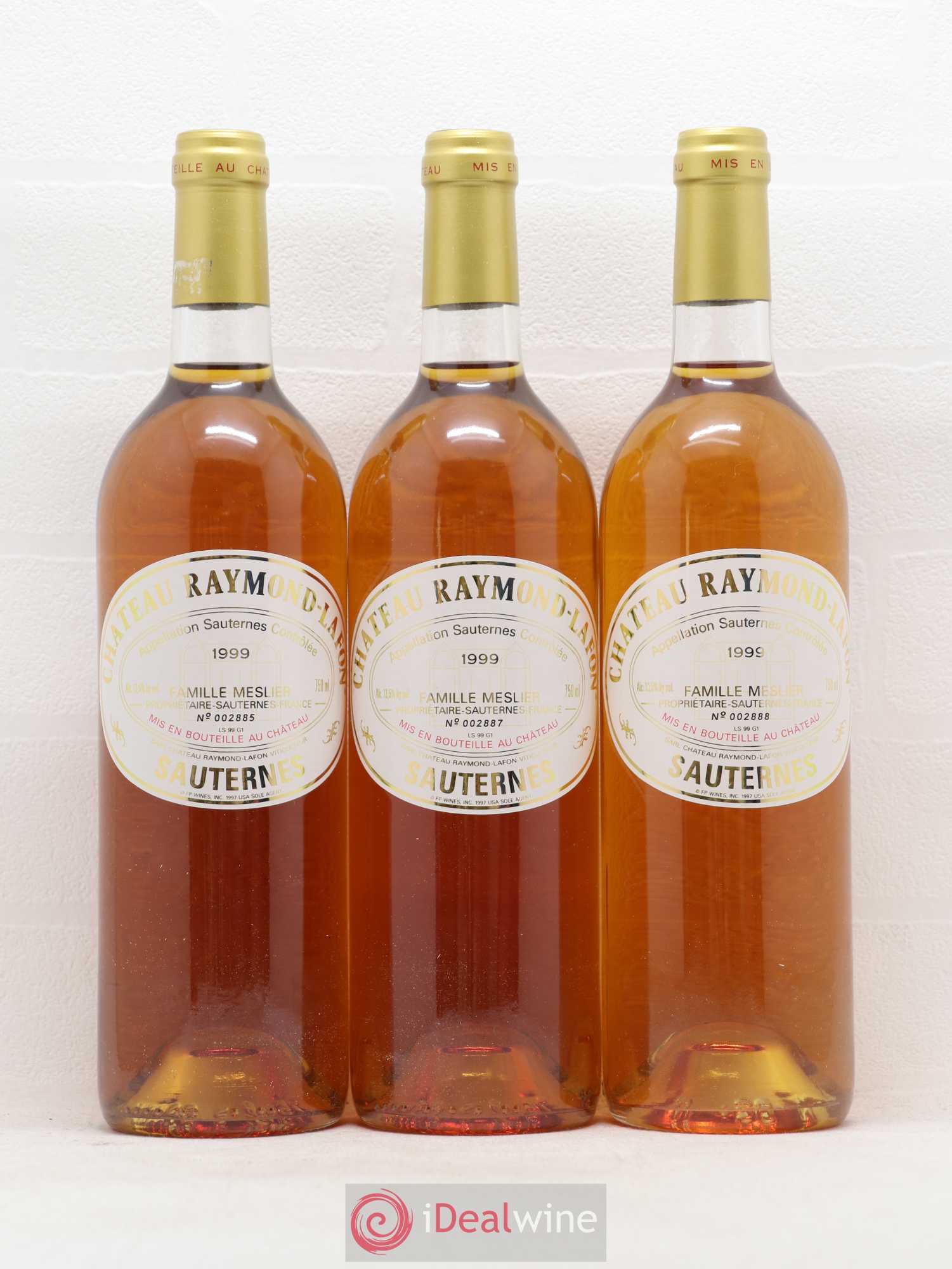 Château Raymond Lafon 1999 - Lot de 6 bouteilles - 2