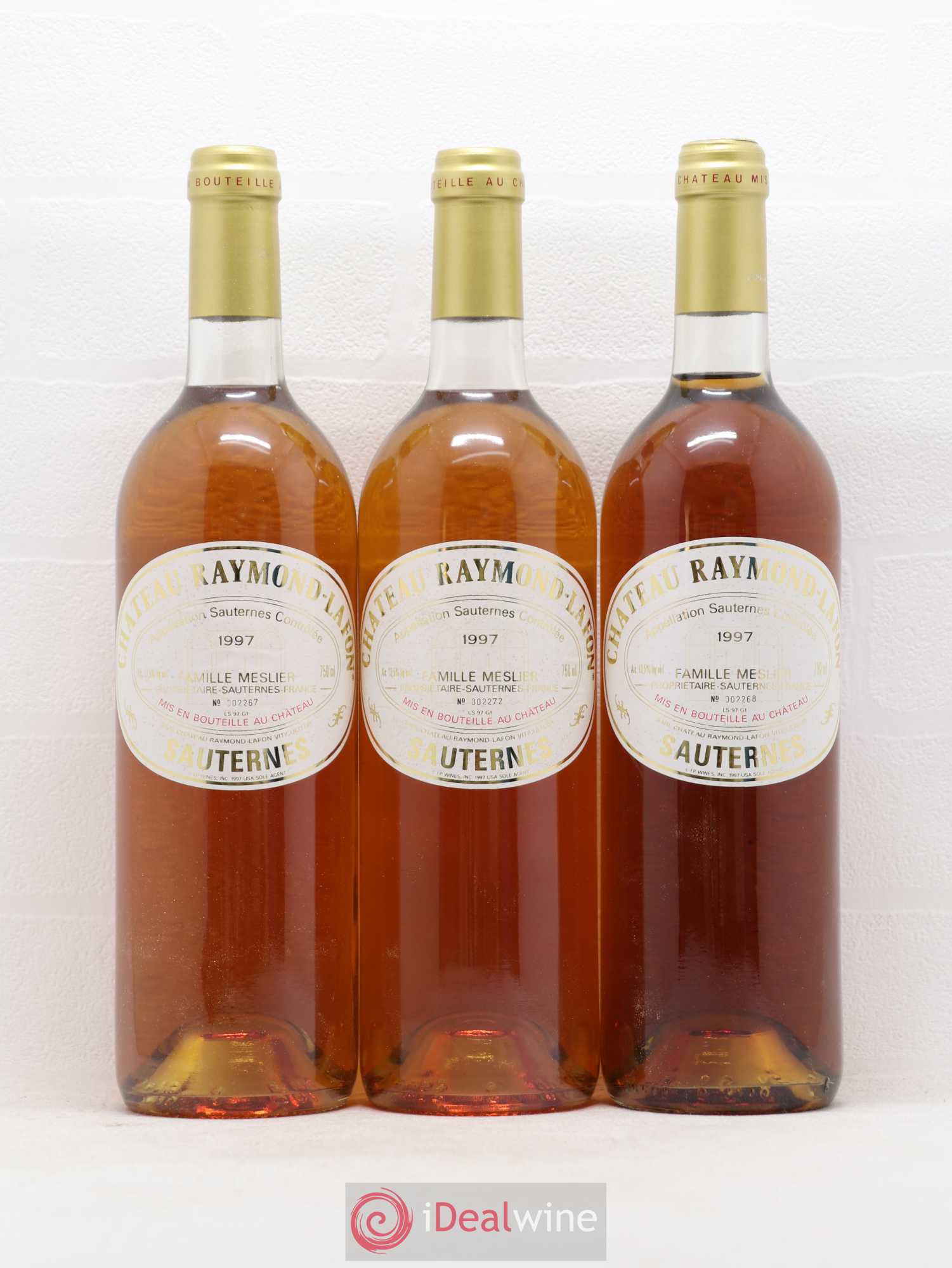 Château Raymond Lafon 1997 - Lot de 6 bouteilles - 2
