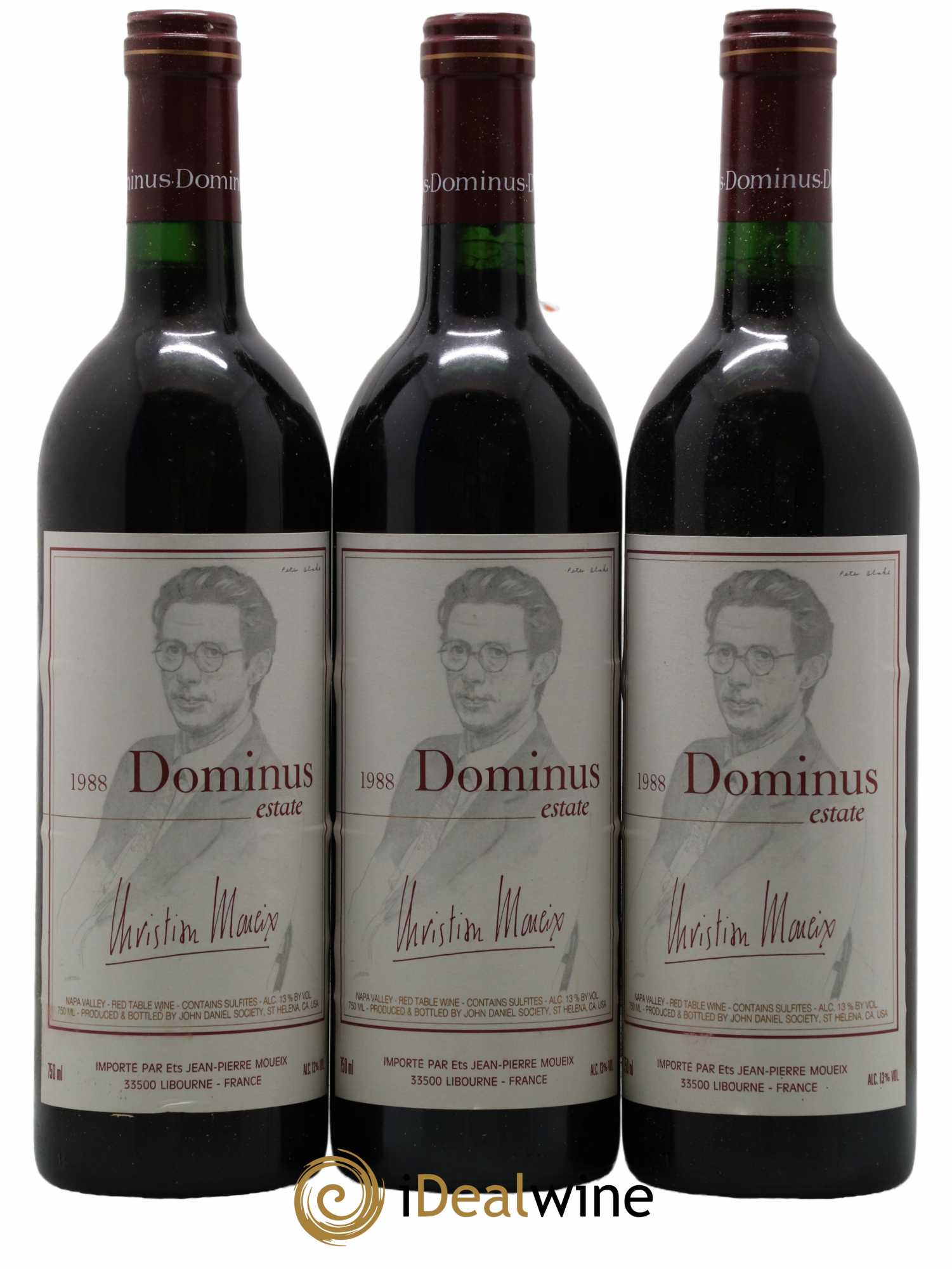 Napa Valley Dominus Christian Moueix 1988 - Lot of 6 bottles - 1