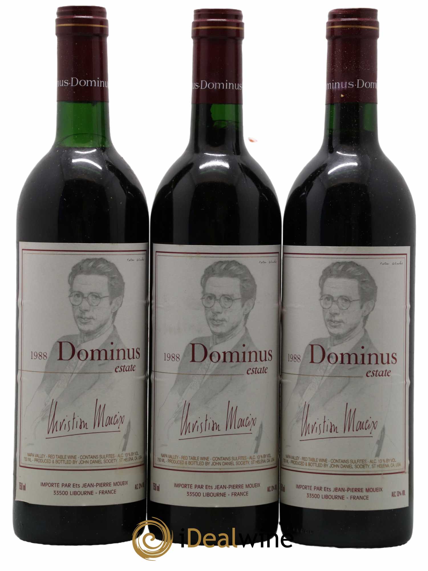 Napa Valley Dominus Christian Moueix 1988 - Posten von 6 Flaschen - 1
