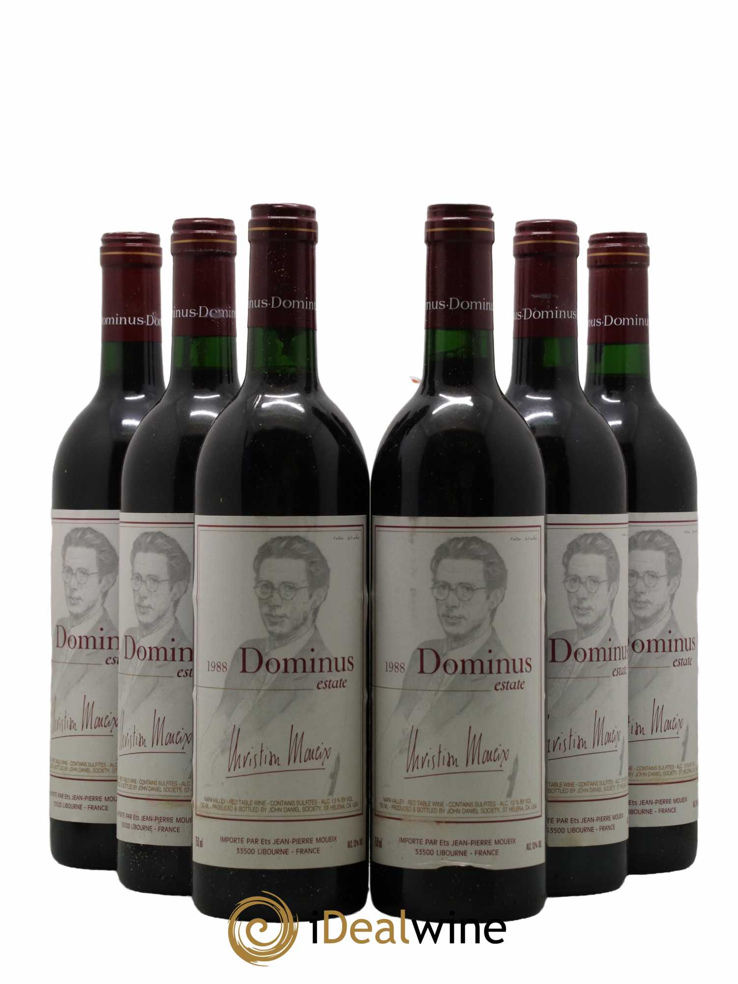 Napa Valley Dominus Christian Moueix 1988 - Lot de 6 bouteilles - 0