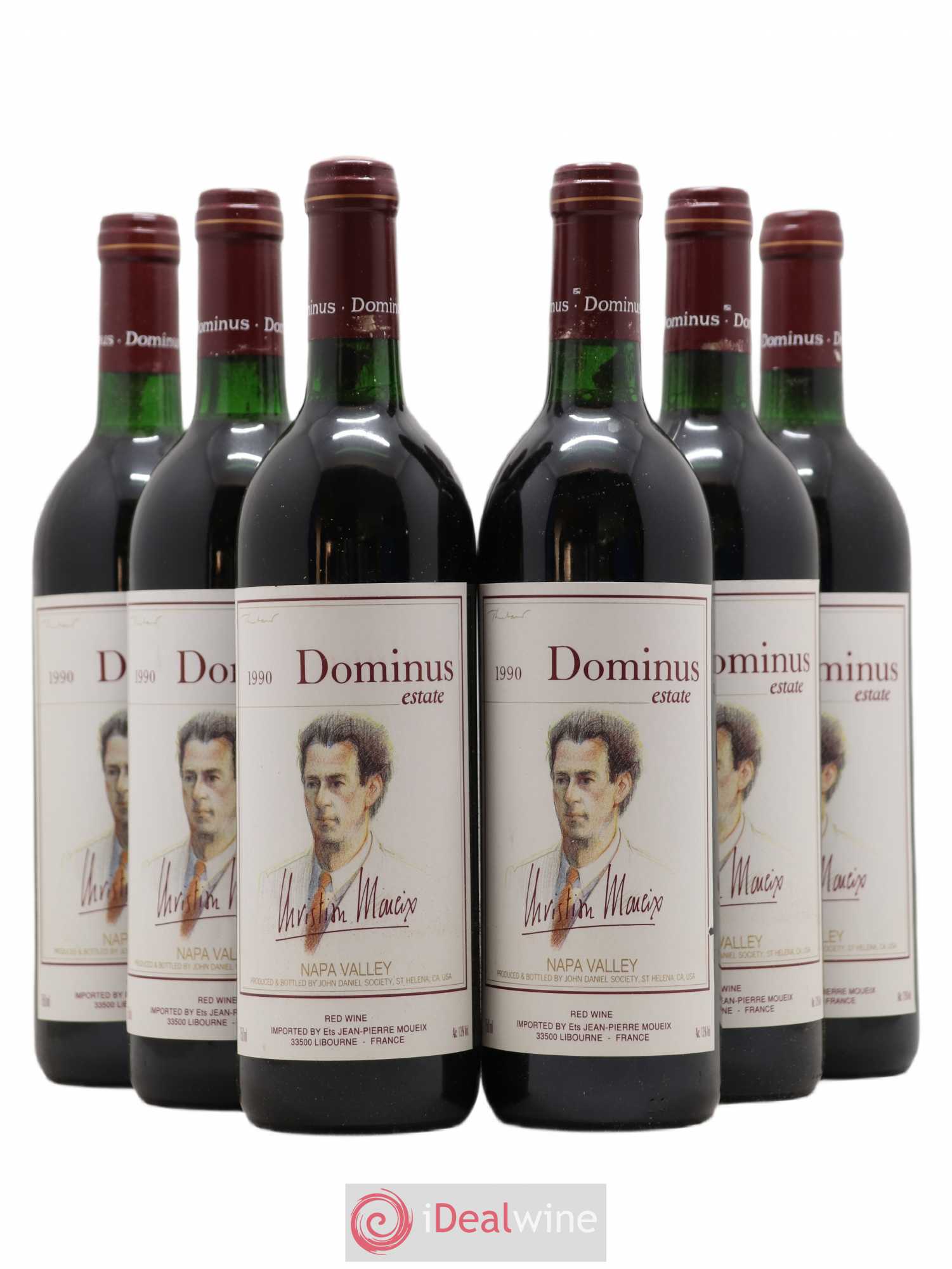 Napa Valley Dominus Christian Moueix 1990 - Lot de 6 bouteilles - 0