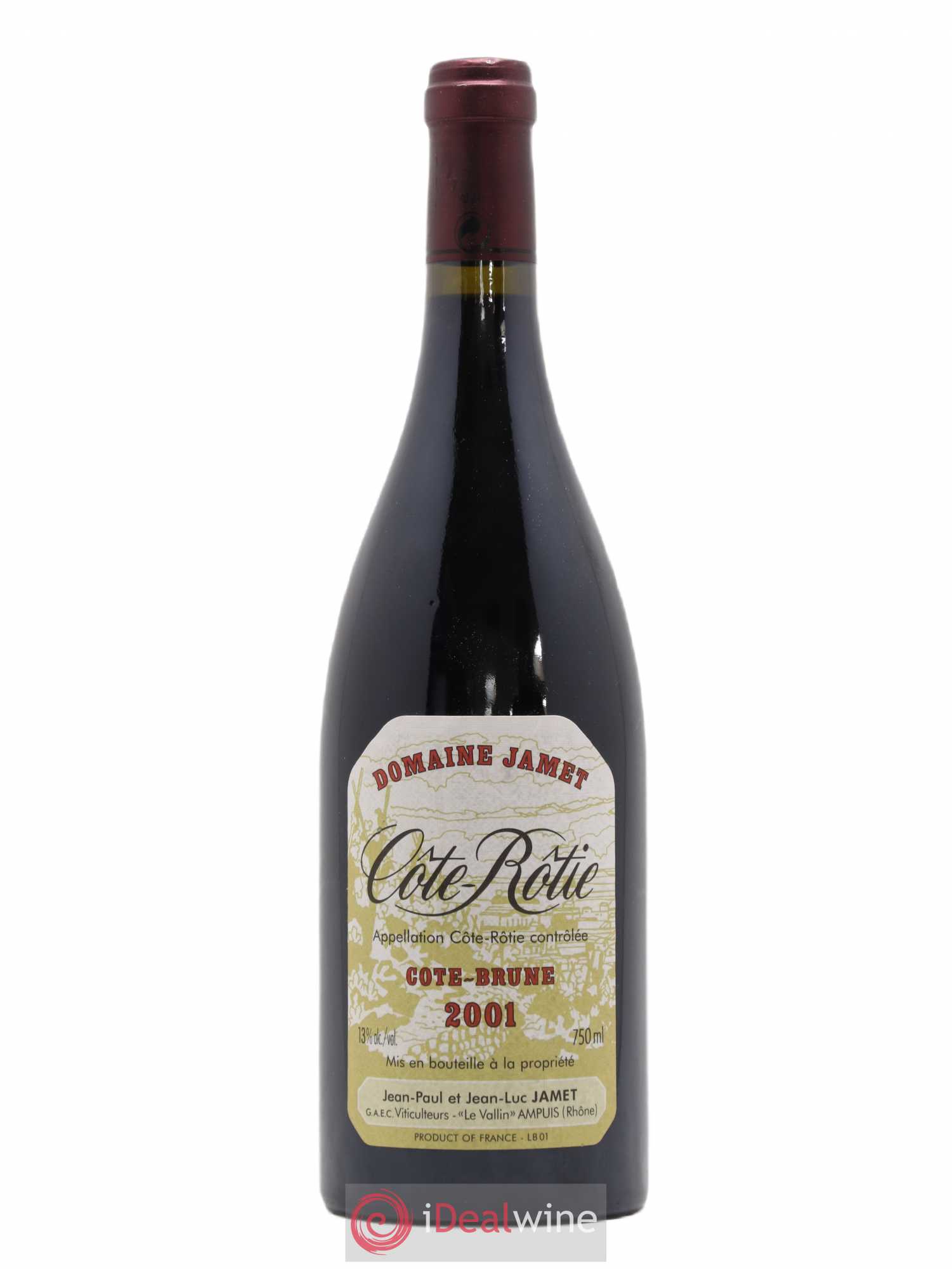 Côte-Rôtie Côte Brune Jamet (Domaine) 2001 - Lot de 1 bouteille - 0