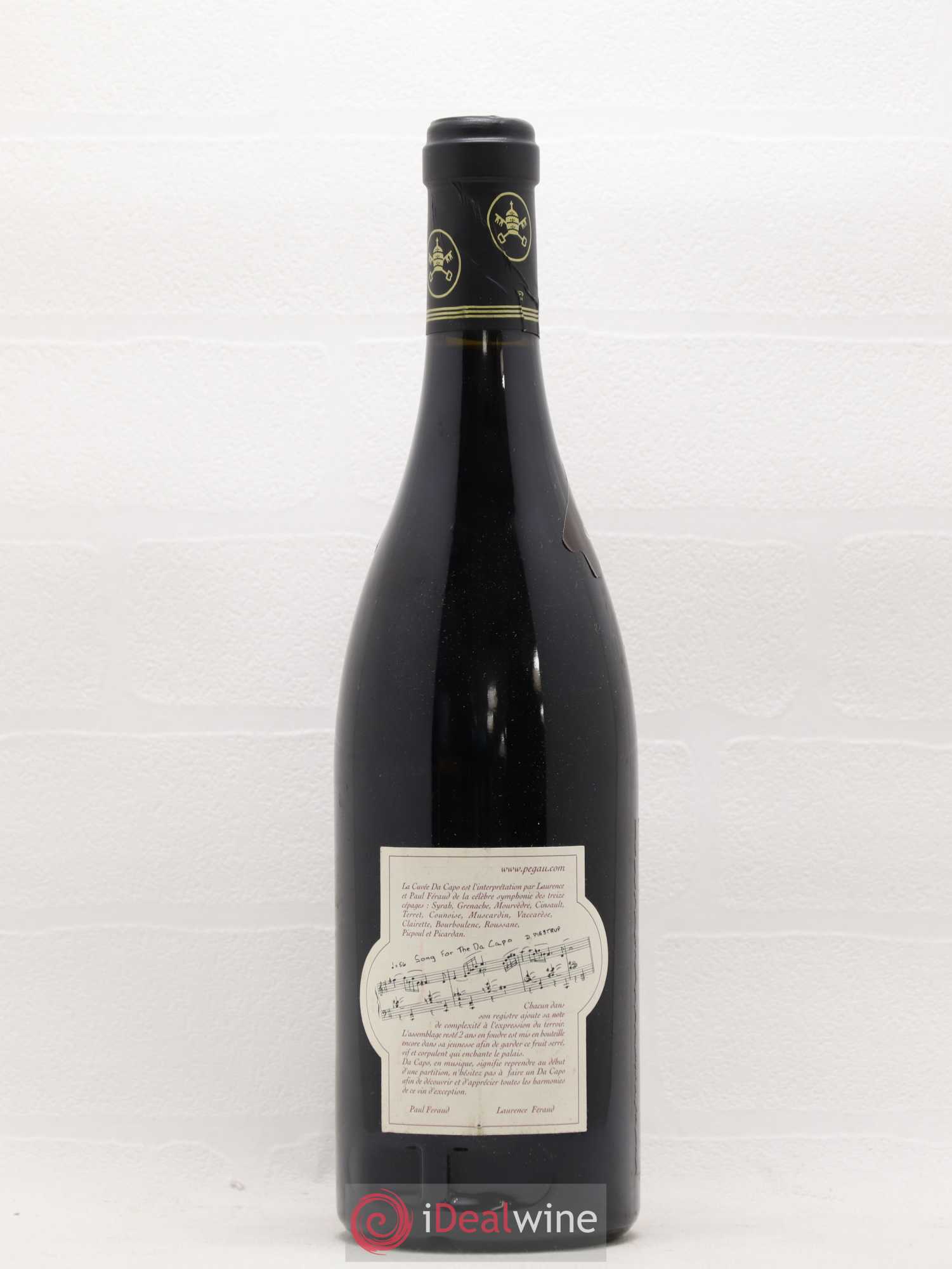 Châteauneuf-du-Pape Domaine du Pégau Cuvée Da Capo Paul et Laurence Féraud 2000 - Lotto di 1 bottiglia - 1