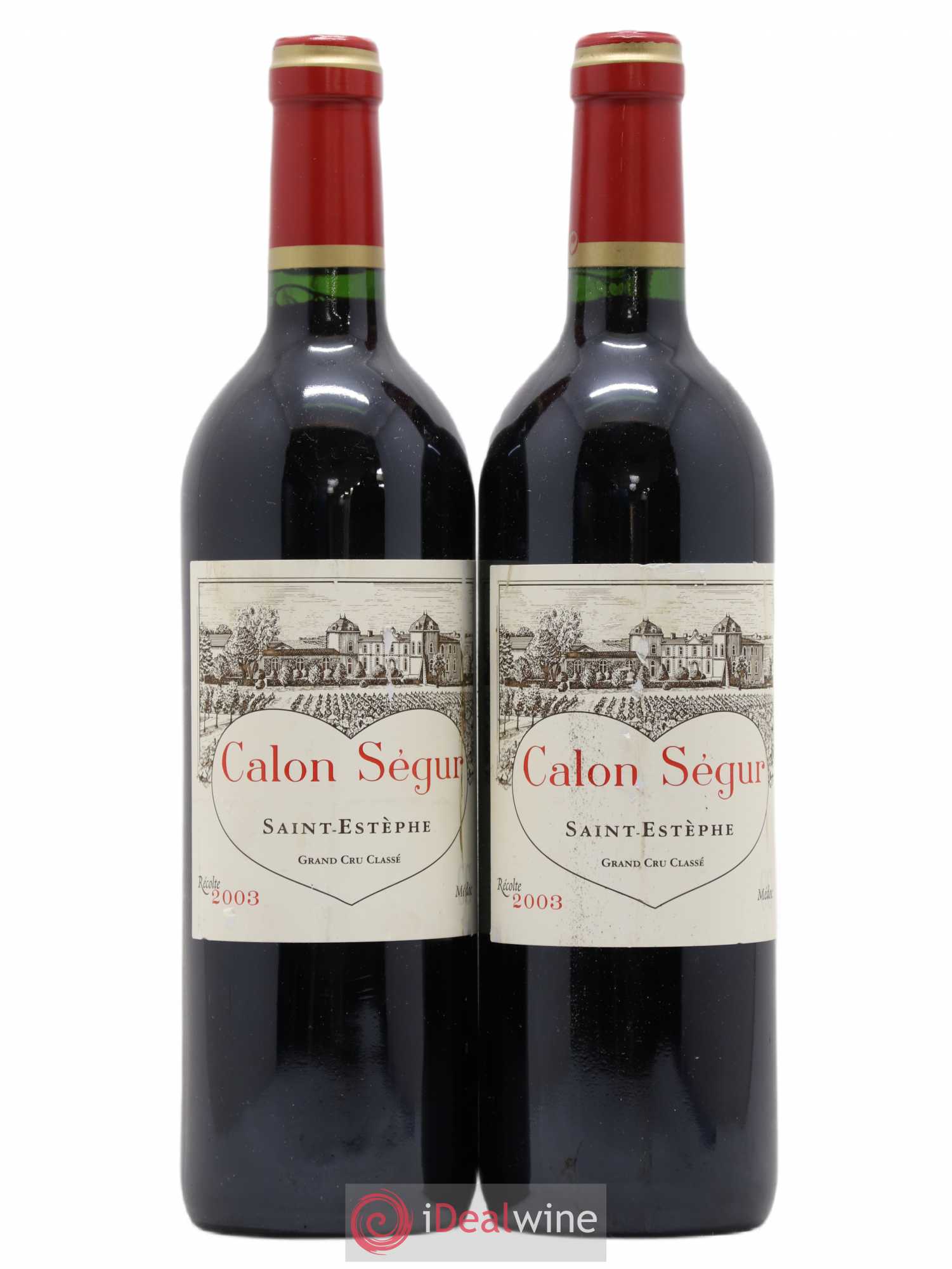 Château Calon Ségur 3ème Grand Cru Classé 2003 - Lot de 2 bouteilles - 0