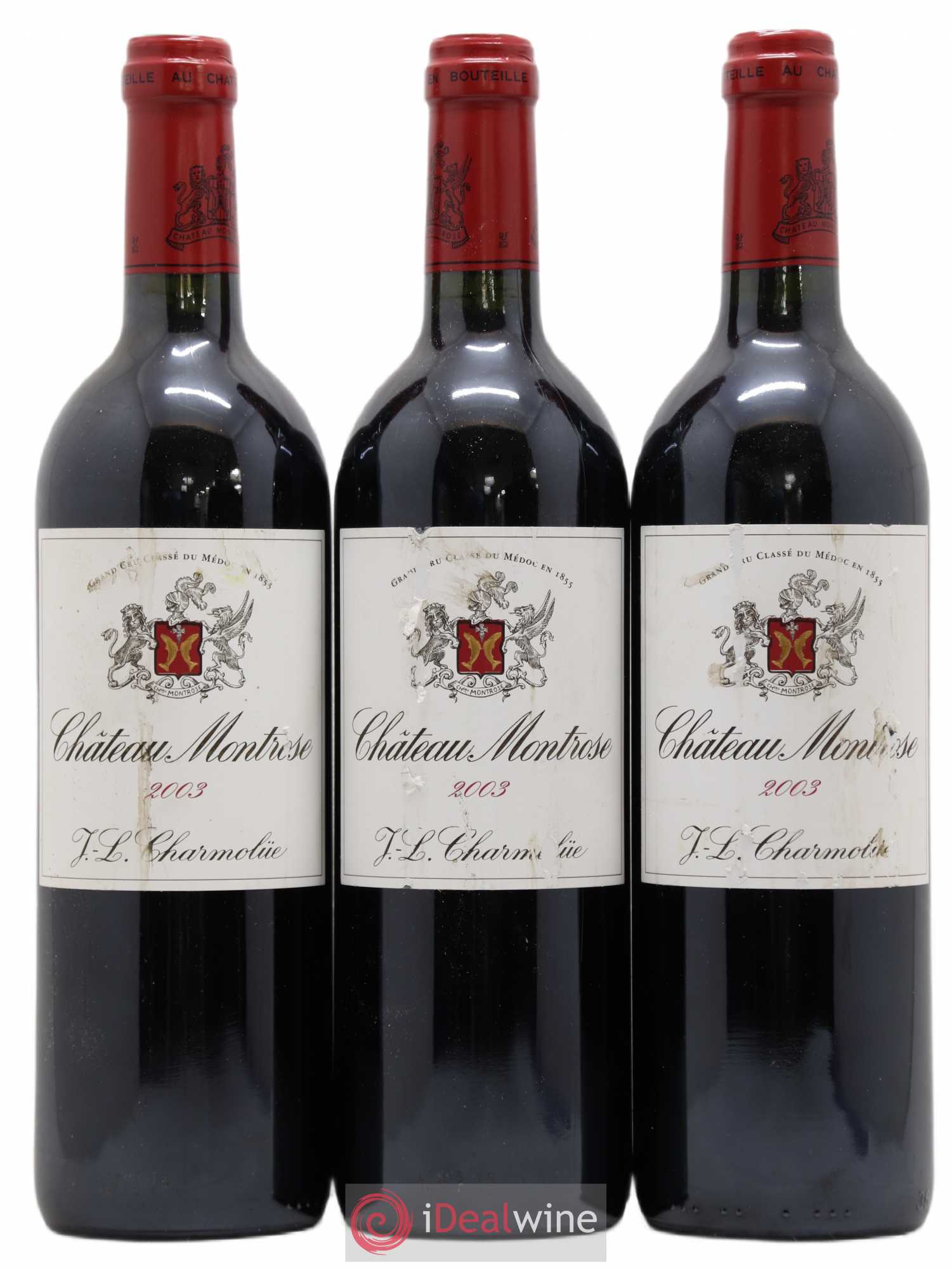 Château Montrose 2ème Grand Cru Classé 2003 - Lot de 3 bouteilles - 0