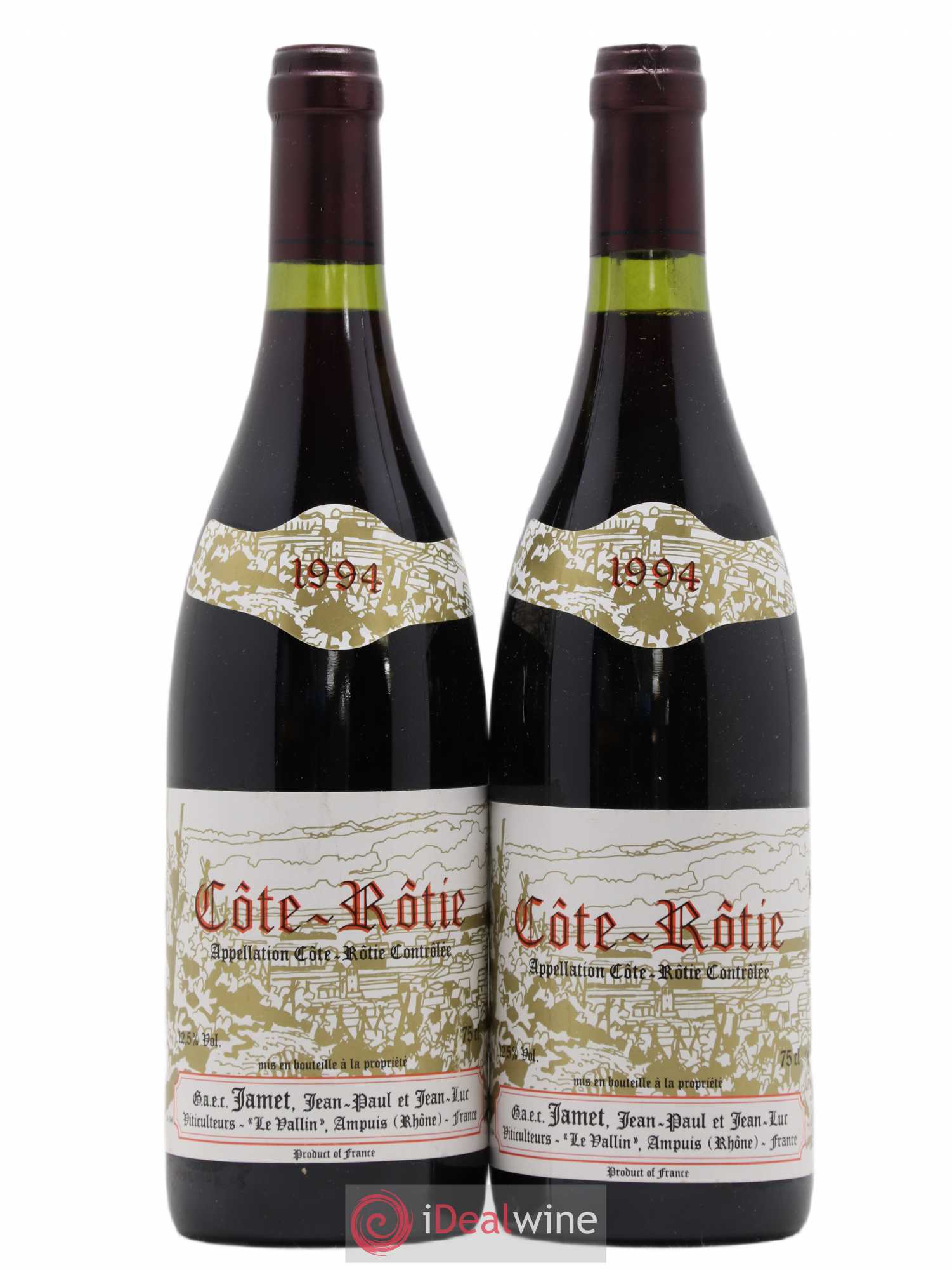 Côte-Rôtie Jamet (Domaine) 1994 - Lot de 2 bouteilles - 0