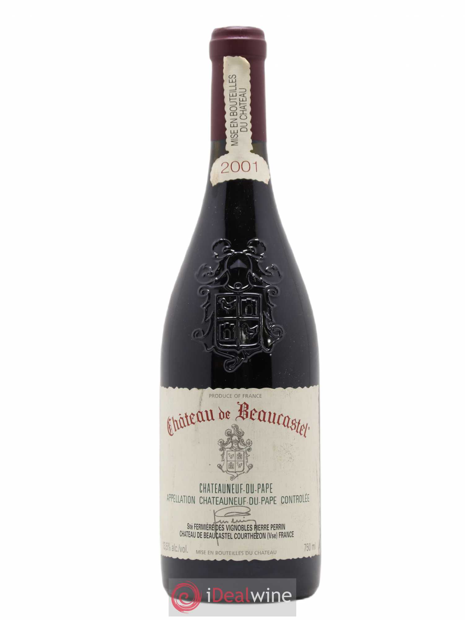 Châteauneuf-du-Pape Château de Beaucastel Famille Perrin 2001 - Lot de 1 bouteille - 0