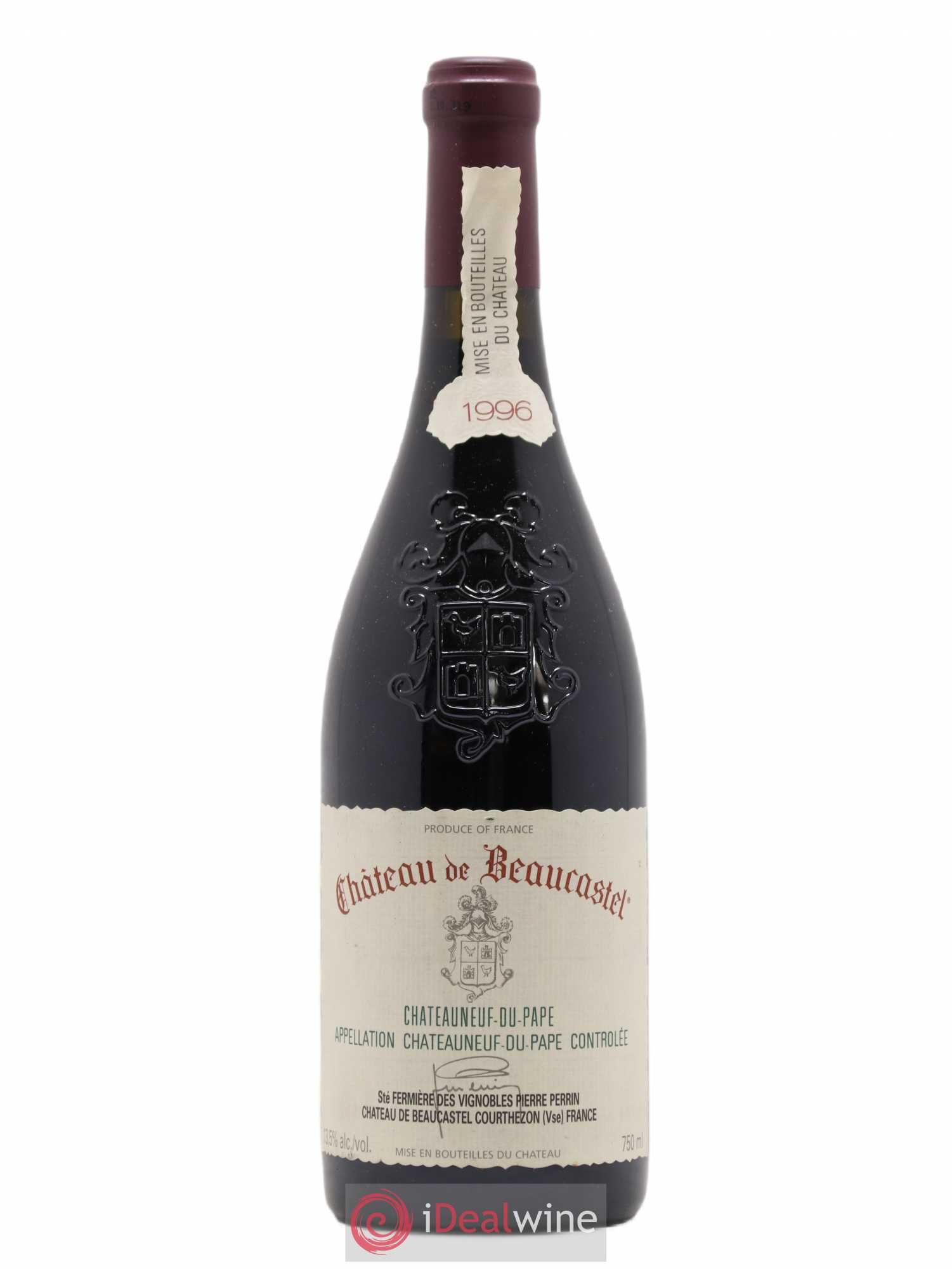 Châteauneuf-du-Pape Château de Beaucastel Famille Perrin 1996 - Lot de 1 bouteille - 0