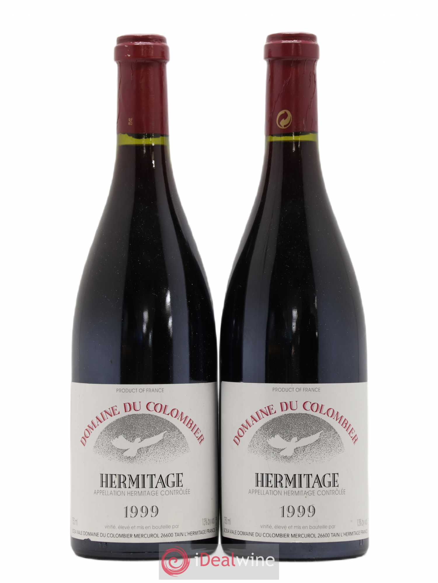 Hermitage Colombier (Domaine du) 1999 - Lot de 2 bouteilles - 0