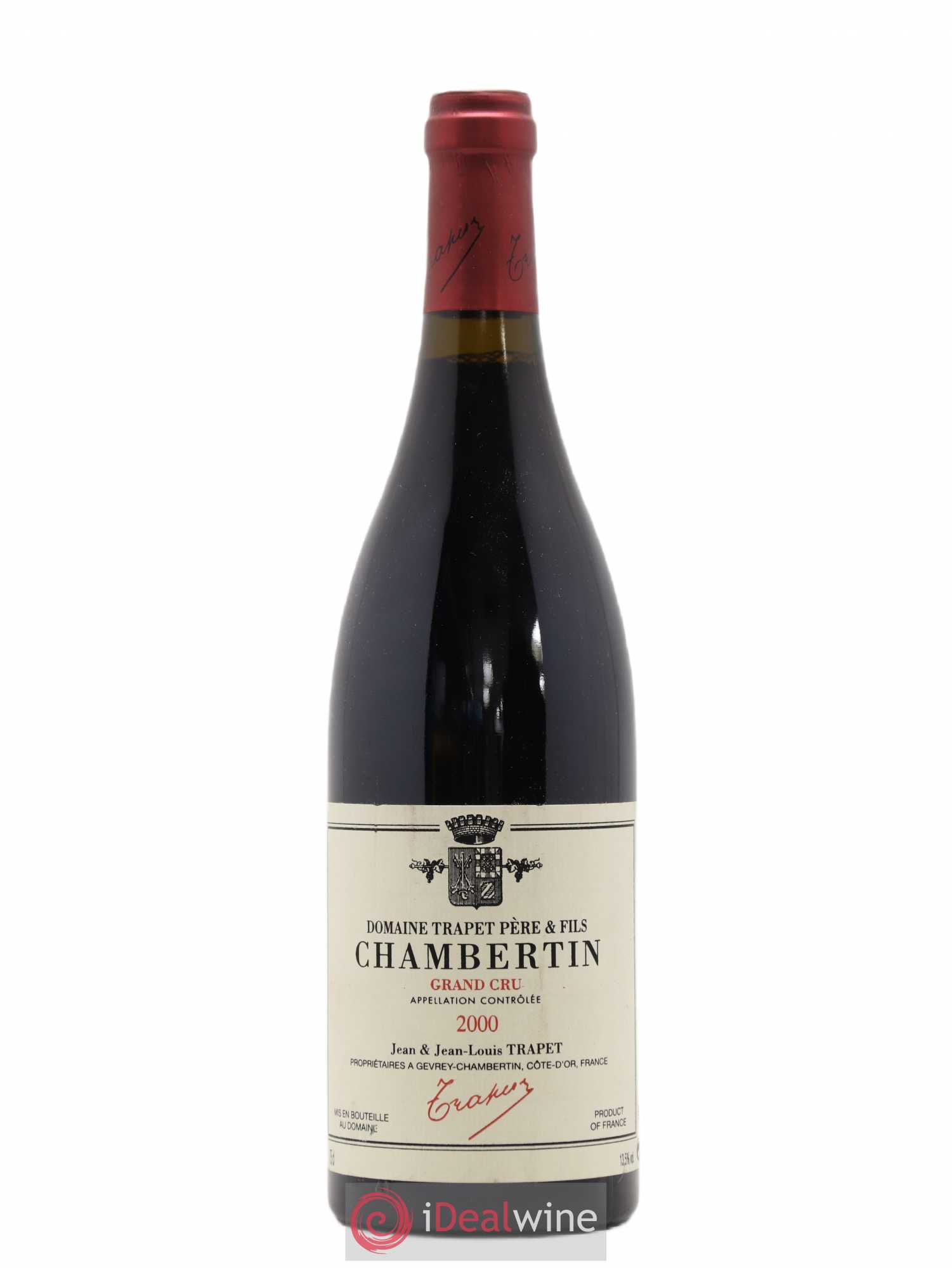 Chambertin Grand Cru Domaine Trapet 2000 - Lot de 1 bouteille - 0