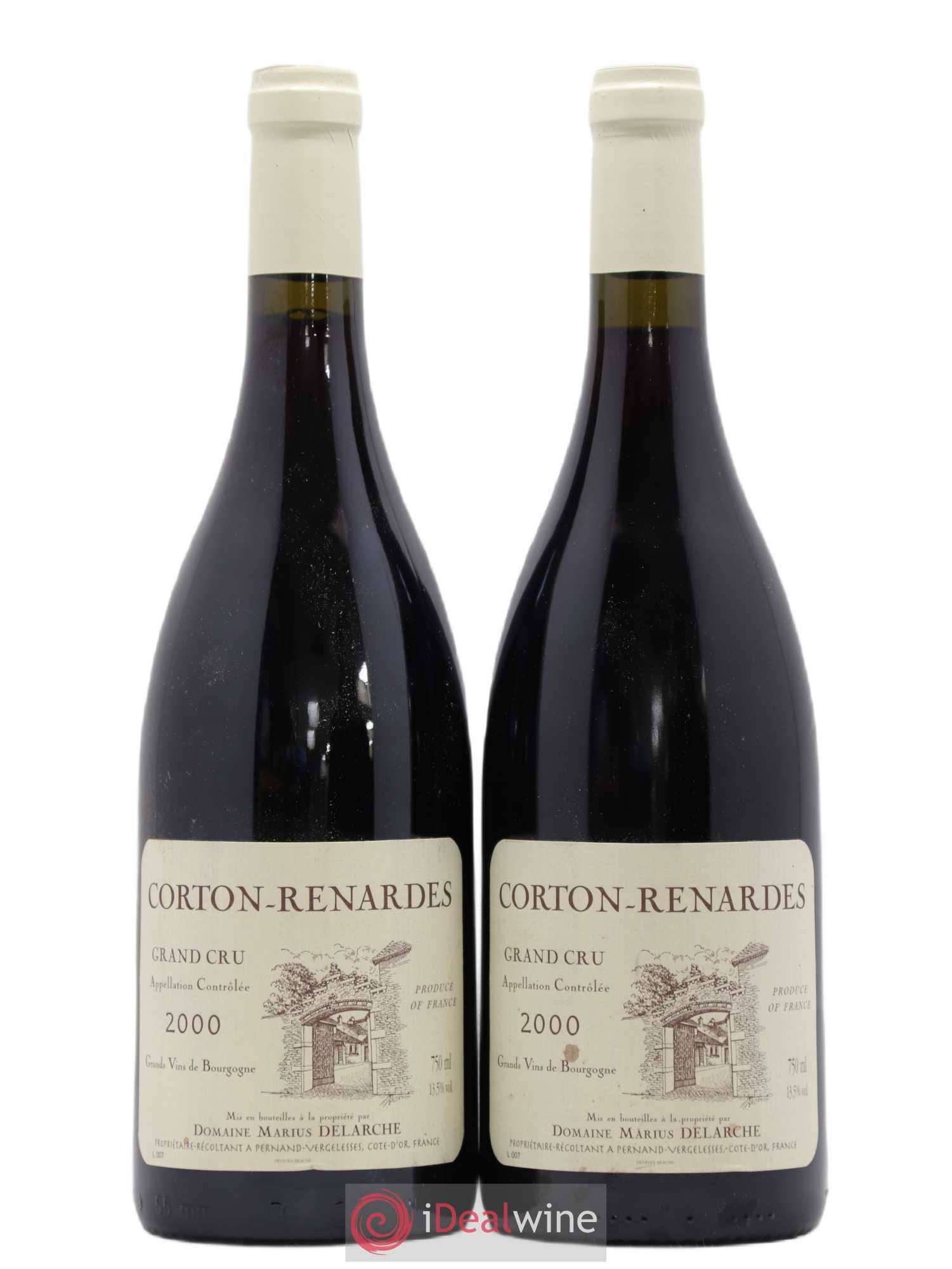 Corton Grand Cru Renardes Marius Delarche 2000 - Posten von 2 Flaschen - 0