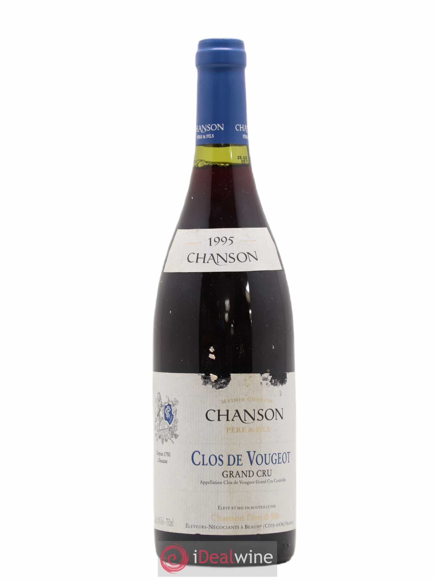 Clos de Vougeot Grand Cru Chanson 1995 - Lot de 1 bouteille - 0