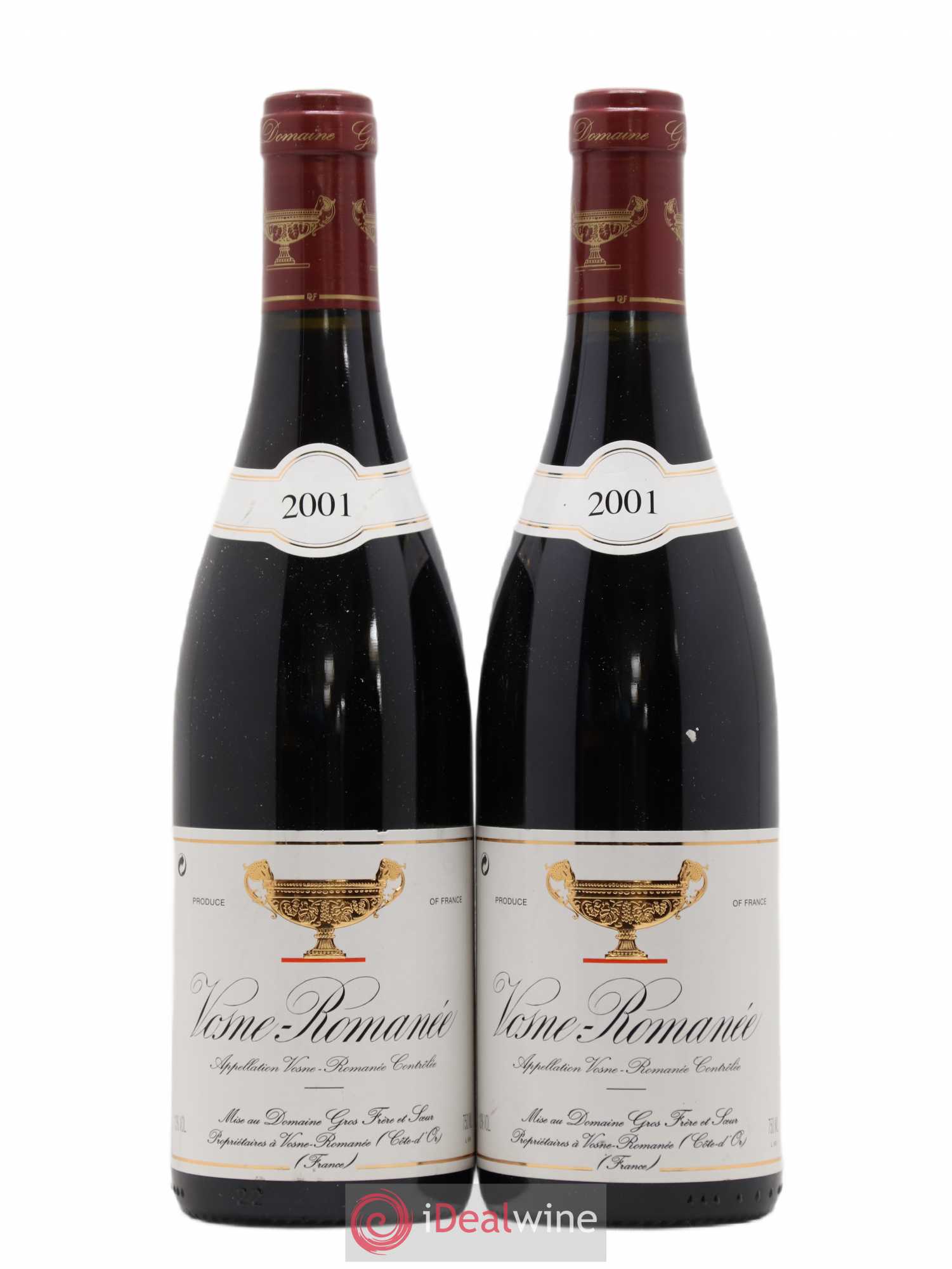 Vosne-Romanée Gros Frère & Soeur 2001 - Lot de 2 bouteilles - 0