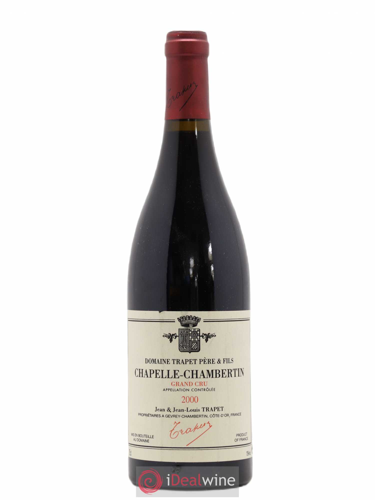 Chapelle-Chambertin Grand Cru Domaine Trapet 2000 - Lot de 1 bouteille - 0