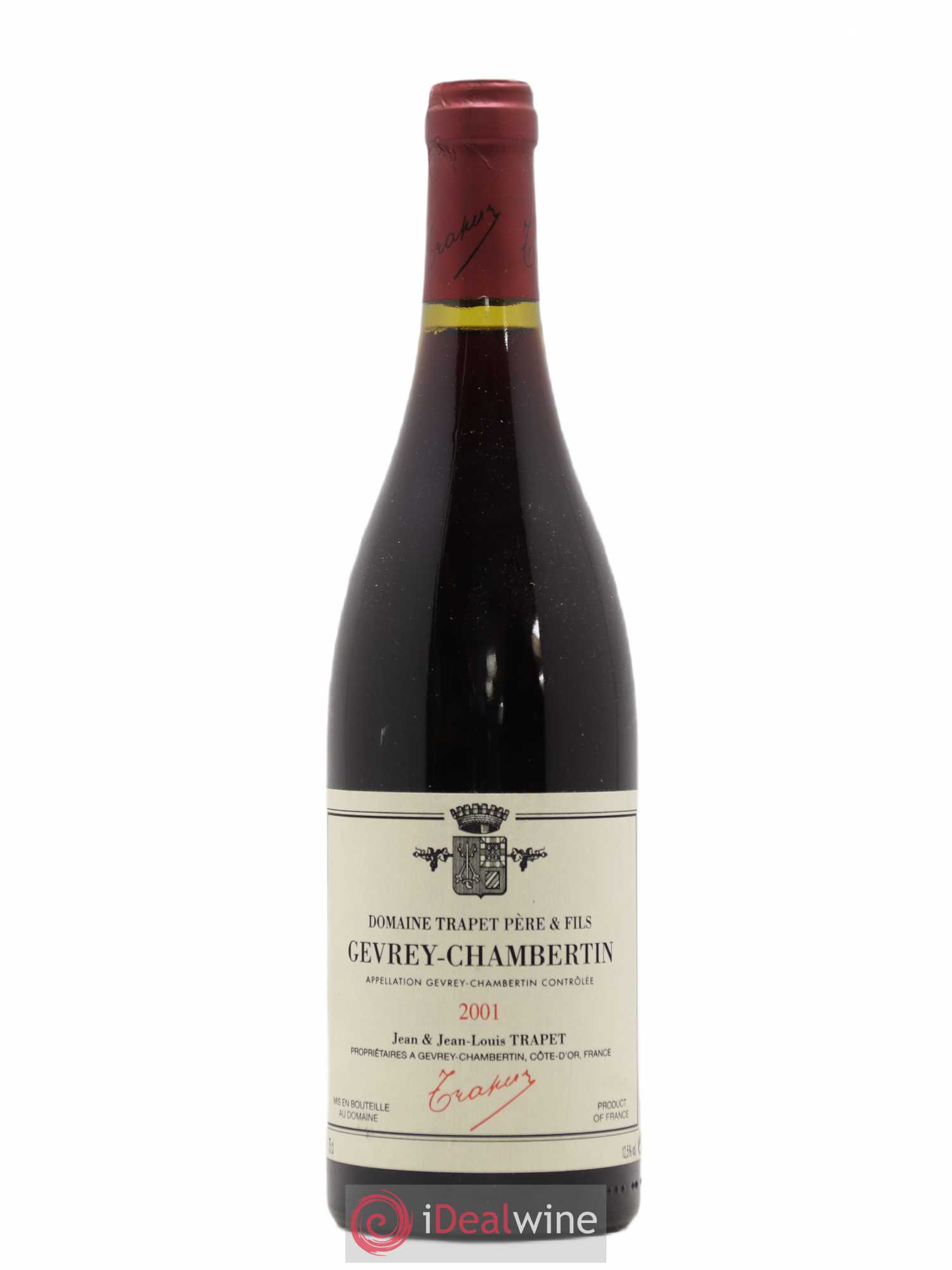 Gevrey-Chambertin Domaine Trapet 2001 - Lot de 1 bouteille - 0