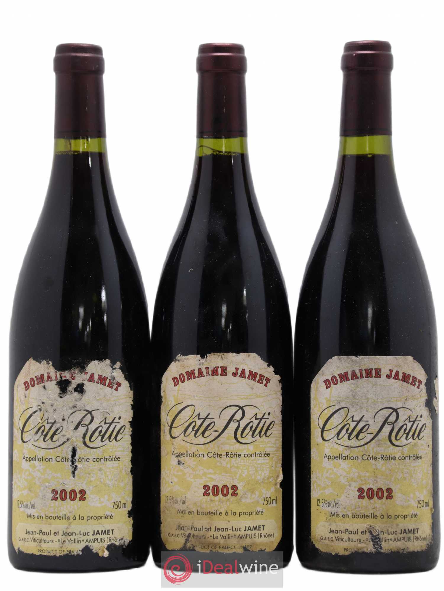 Côte-Rôtie Jamet (Domaine) 2002 - Lot de 3 bouteilles - 0