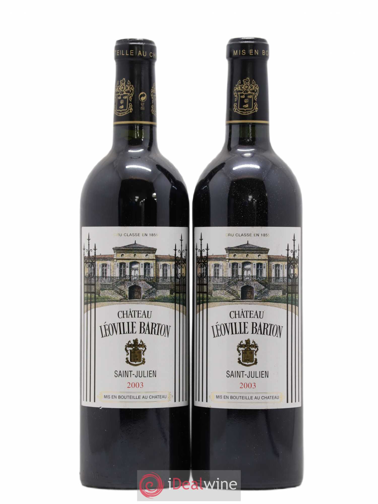 Château Léoville Barton 2ème Grand Cru Classé 2003 - Lot de 2 bouteilles - 0