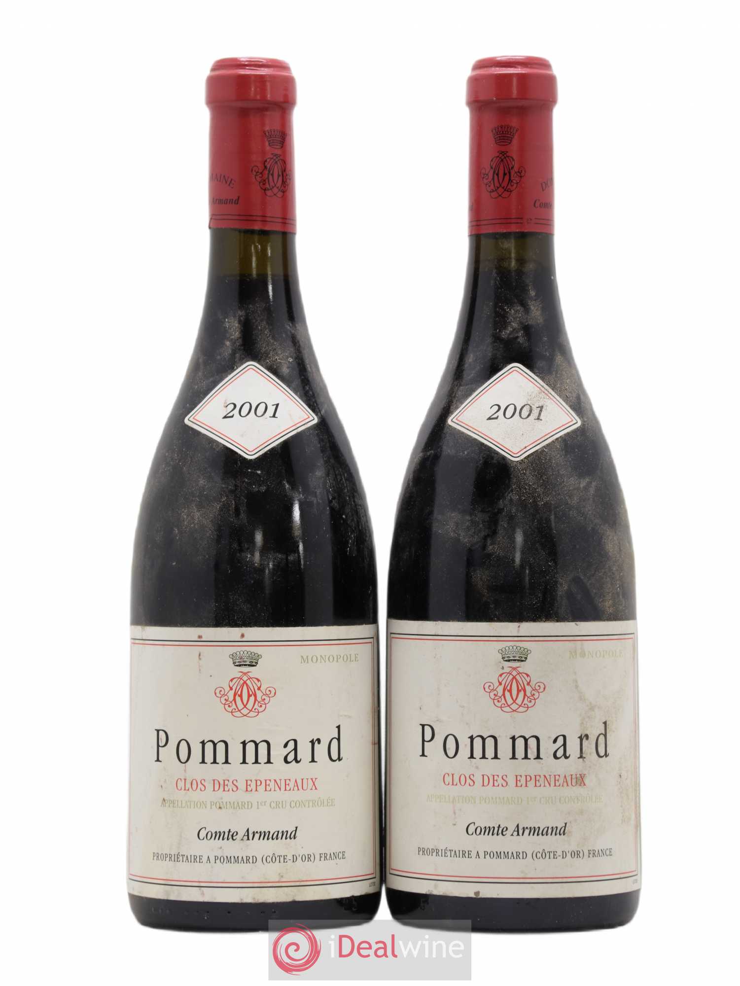 Pommard 1er Cru Clos des Epeneaux Comte Armand 2001 - Lot de 2 bouteilles - 0