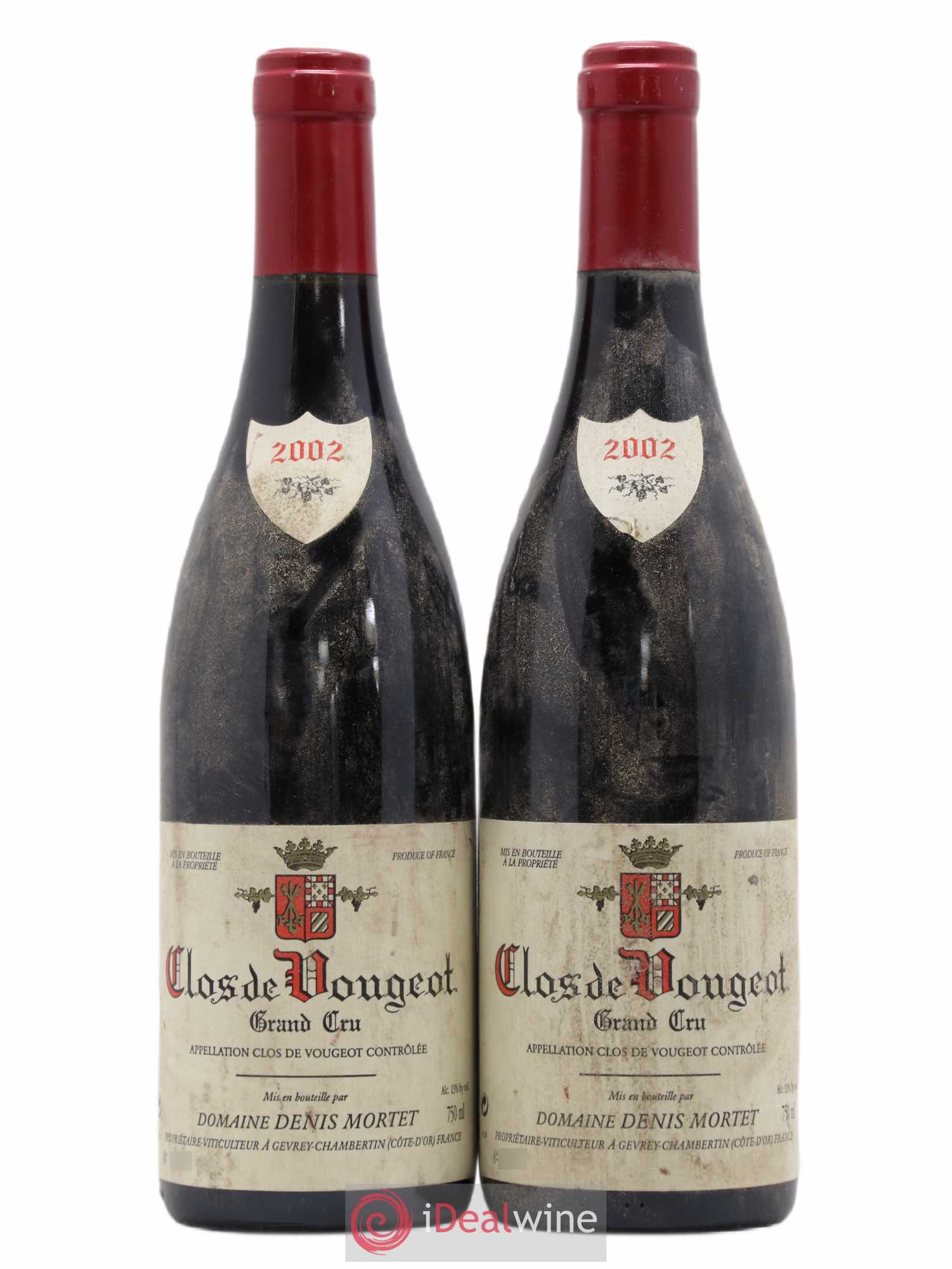 Clos de Vougeot Grand Cru Denis Mortet (Domaine) 2002 - Lot de 2 bouteilles - 0