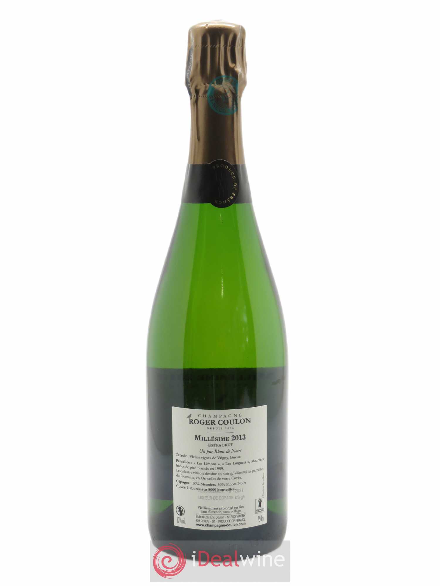 Franc de Pied Blanc de Noirs Extra-Brut Roger Coulon 2013 - Lot of 1 bottle - 1