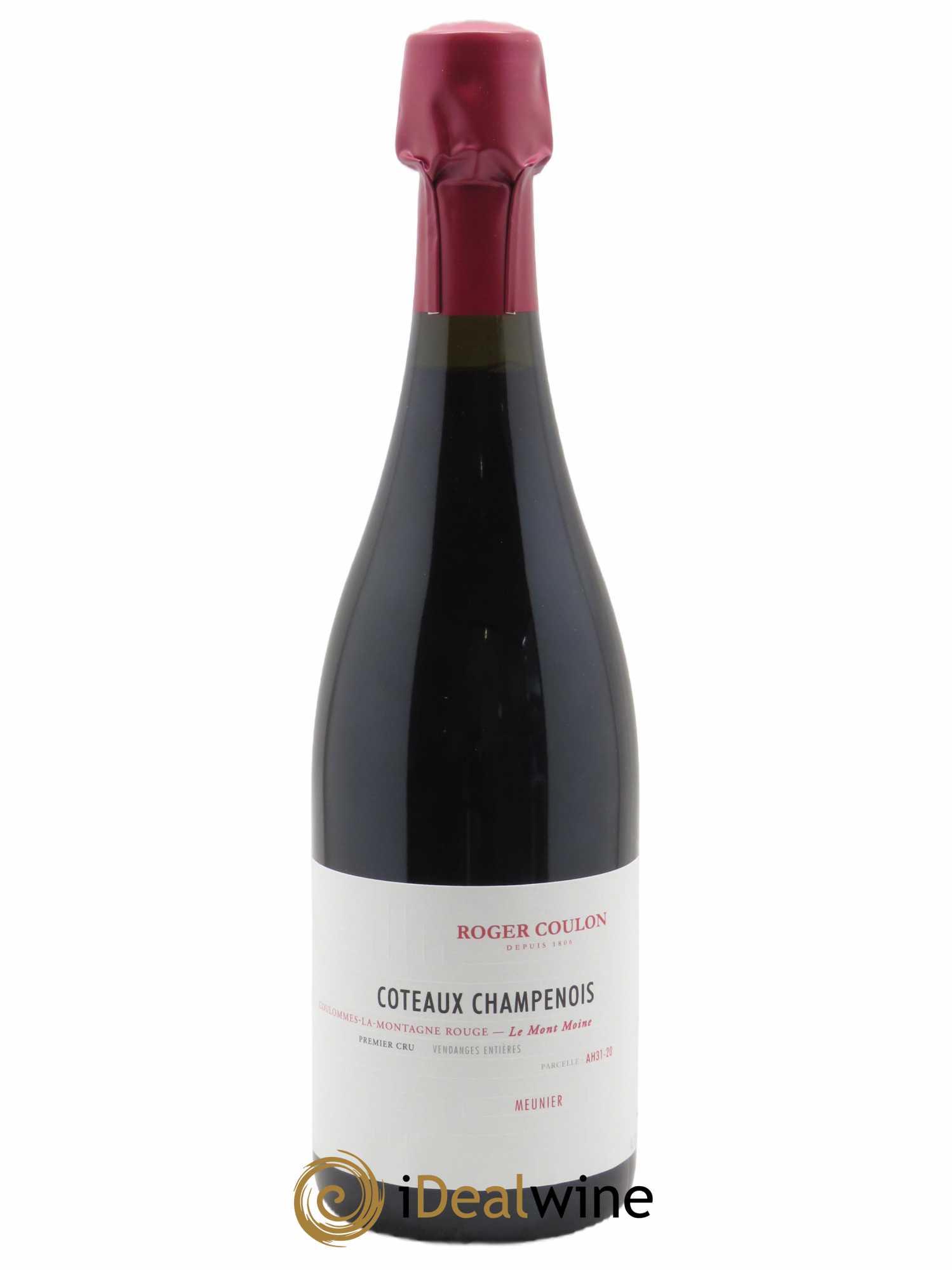 1e Cru Coulommes-La-Montagne Rouge Le Mont Moine Roger Coulon 2020 - Lot de 1 bouteille - 0