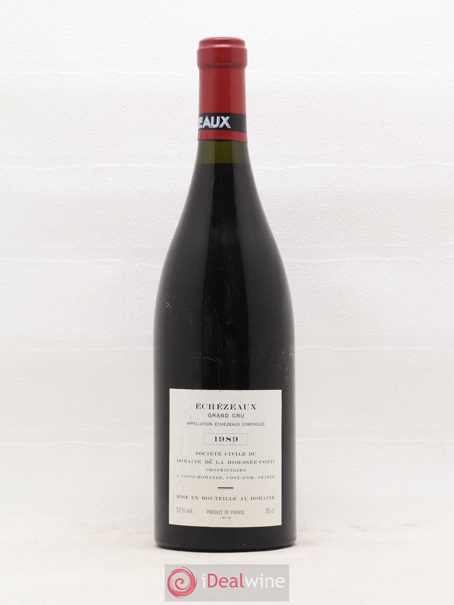 Echezeaux Grand Cru Domaine de la Romanée-Conti 1989 - Lot de 1 bouteille - 1