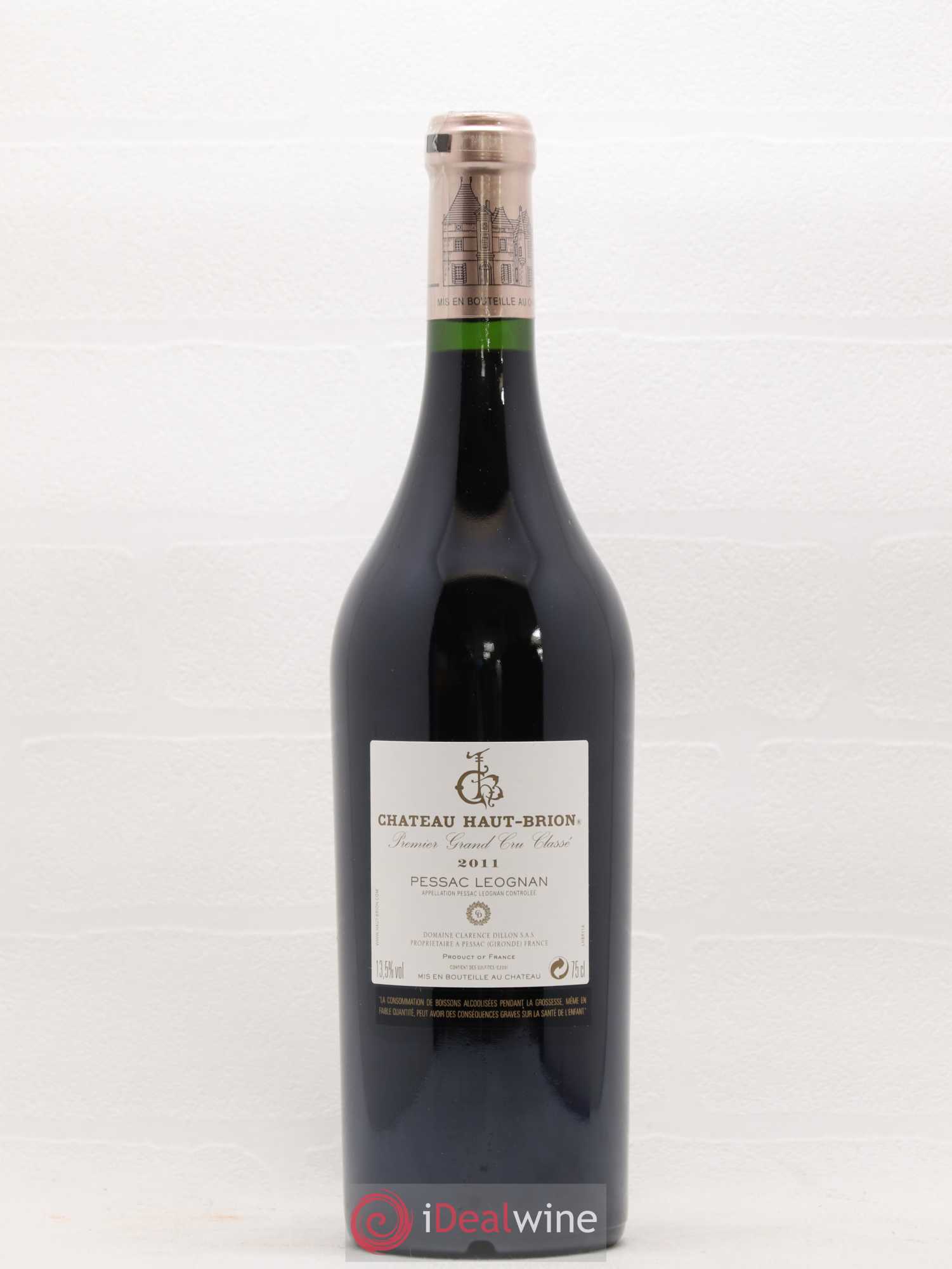 Château Haut Brion 1er Grand Cru Classé 2011 - Lot de 1 bouteille - 1