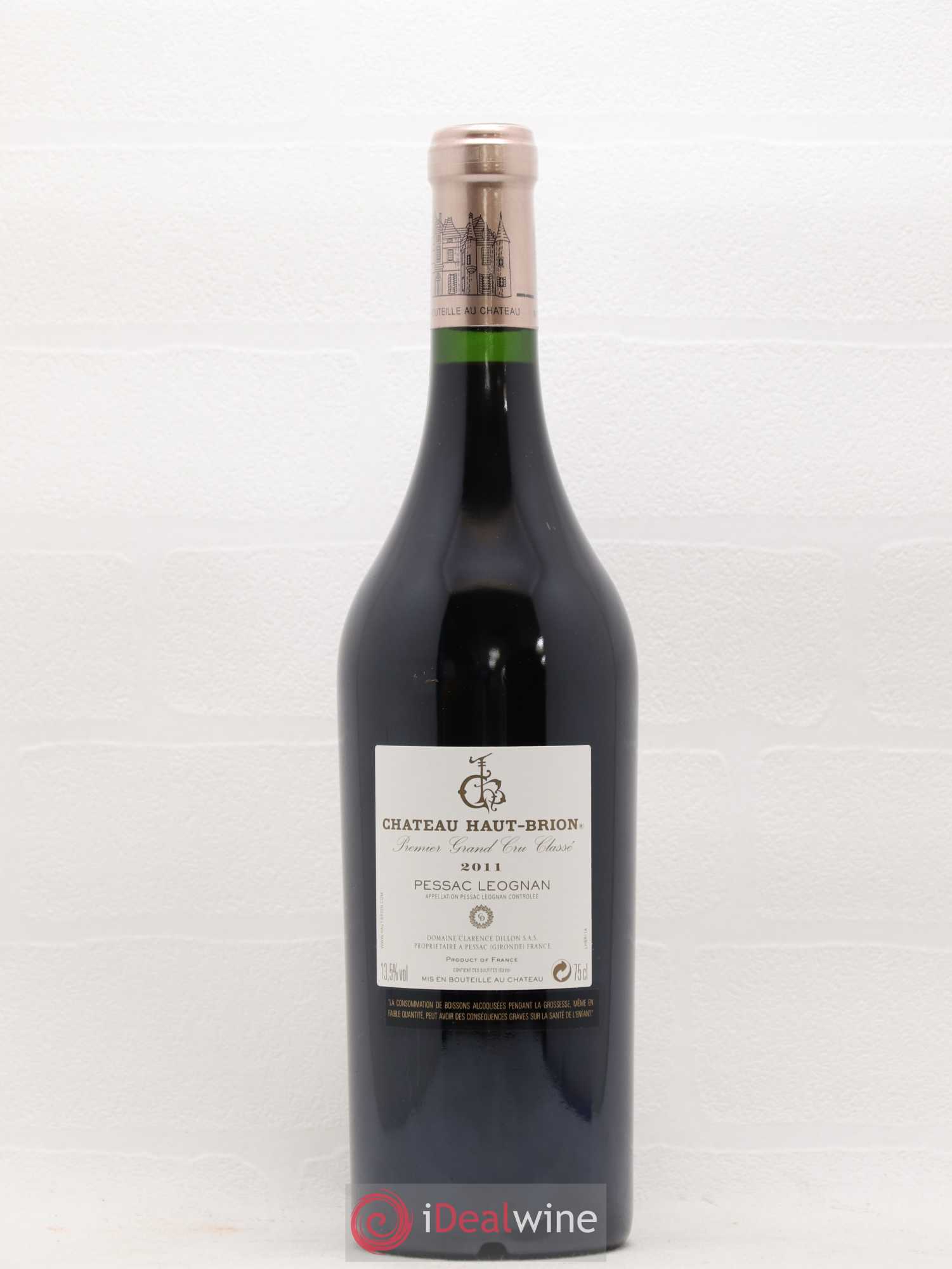 Château Haut Brion 1er Grand Cru Classé 2011 - Lot de 1 bouteille - 1