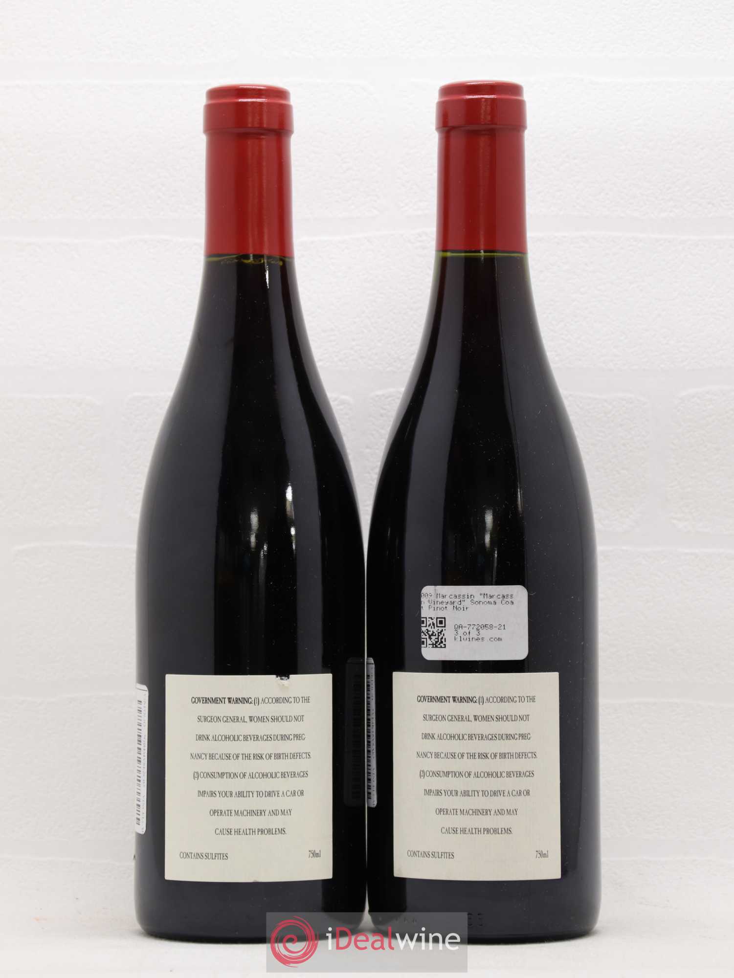 Sonoma Pinot Noir Marcassin 2009 - Lot de 2 bouteilles - 1