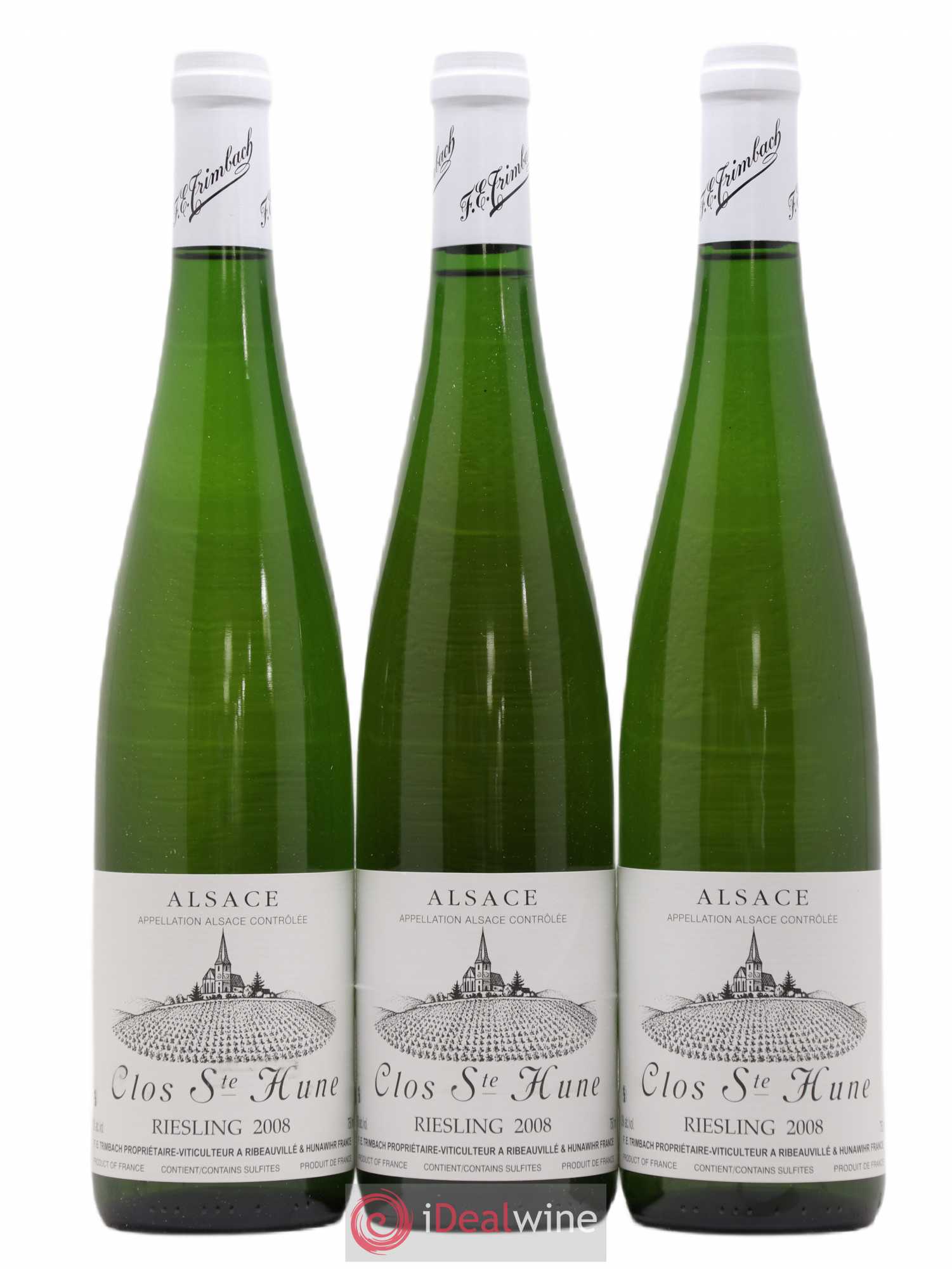 Alsace Riesling Clos Sainte-Hune Trimbach (Domaine) 2008 - Lot de 3 bouteilles - 0