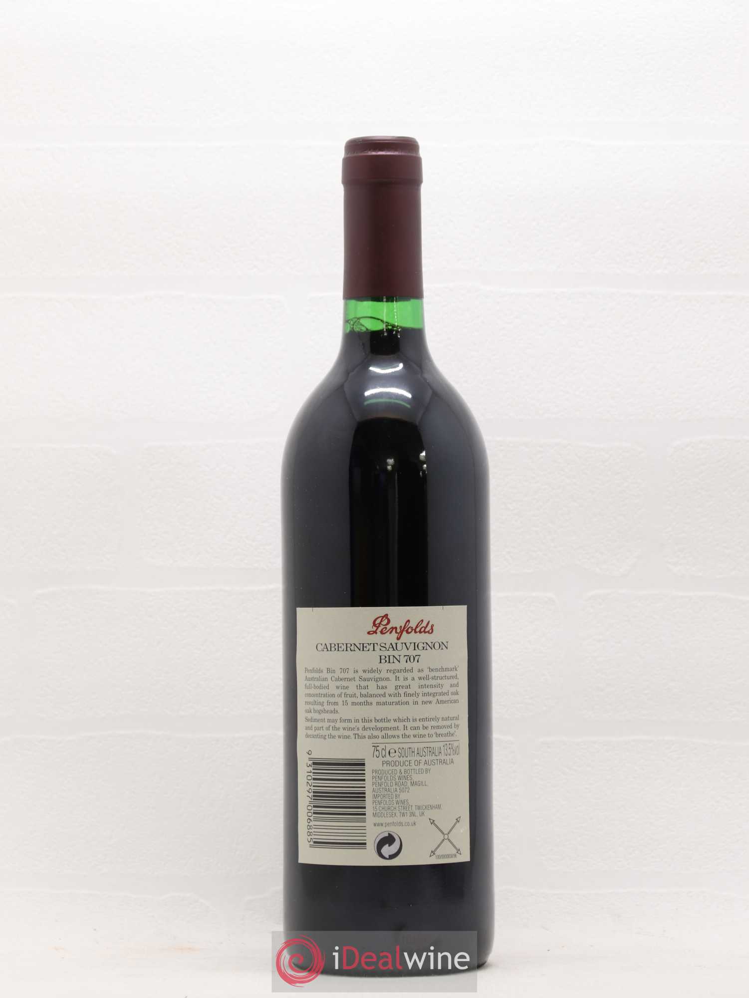 South Australia Penfolds Wines Bin 707 Cabernet Sauvignon 1998 - Posten von 1 Flasche - 1