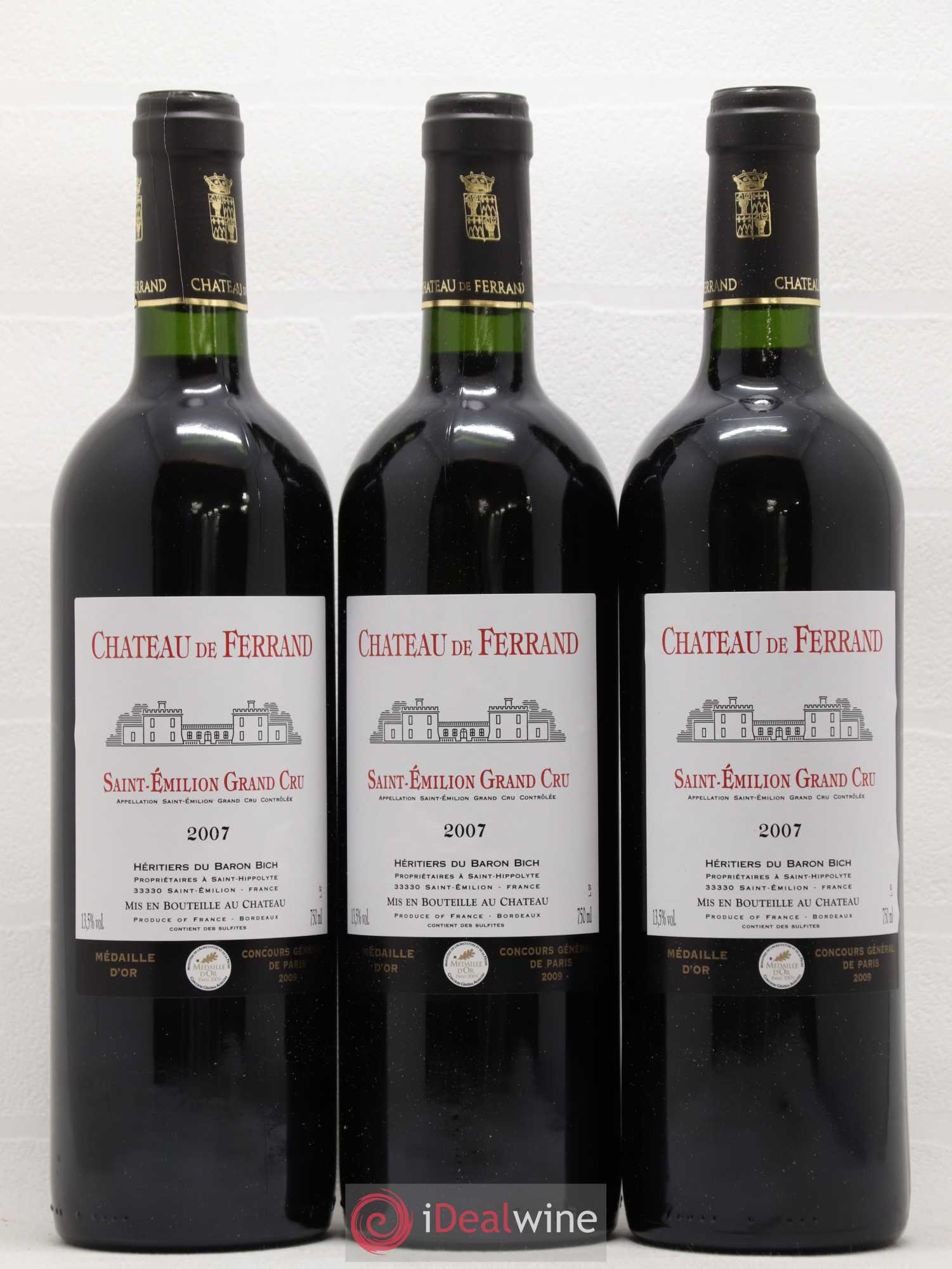 Château de Ferrand Grand Cru Classé 2007 - Lot de 6 bouteilles - 2