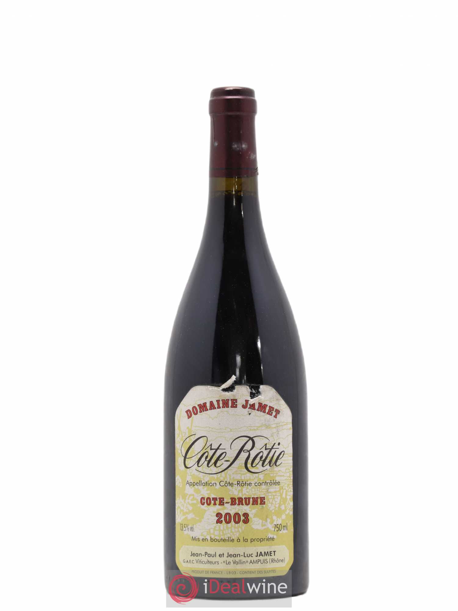 Côte-Rôtie Côte Brune Jamet (Domaine) 2003 - Lot de 1 bouteille - 0