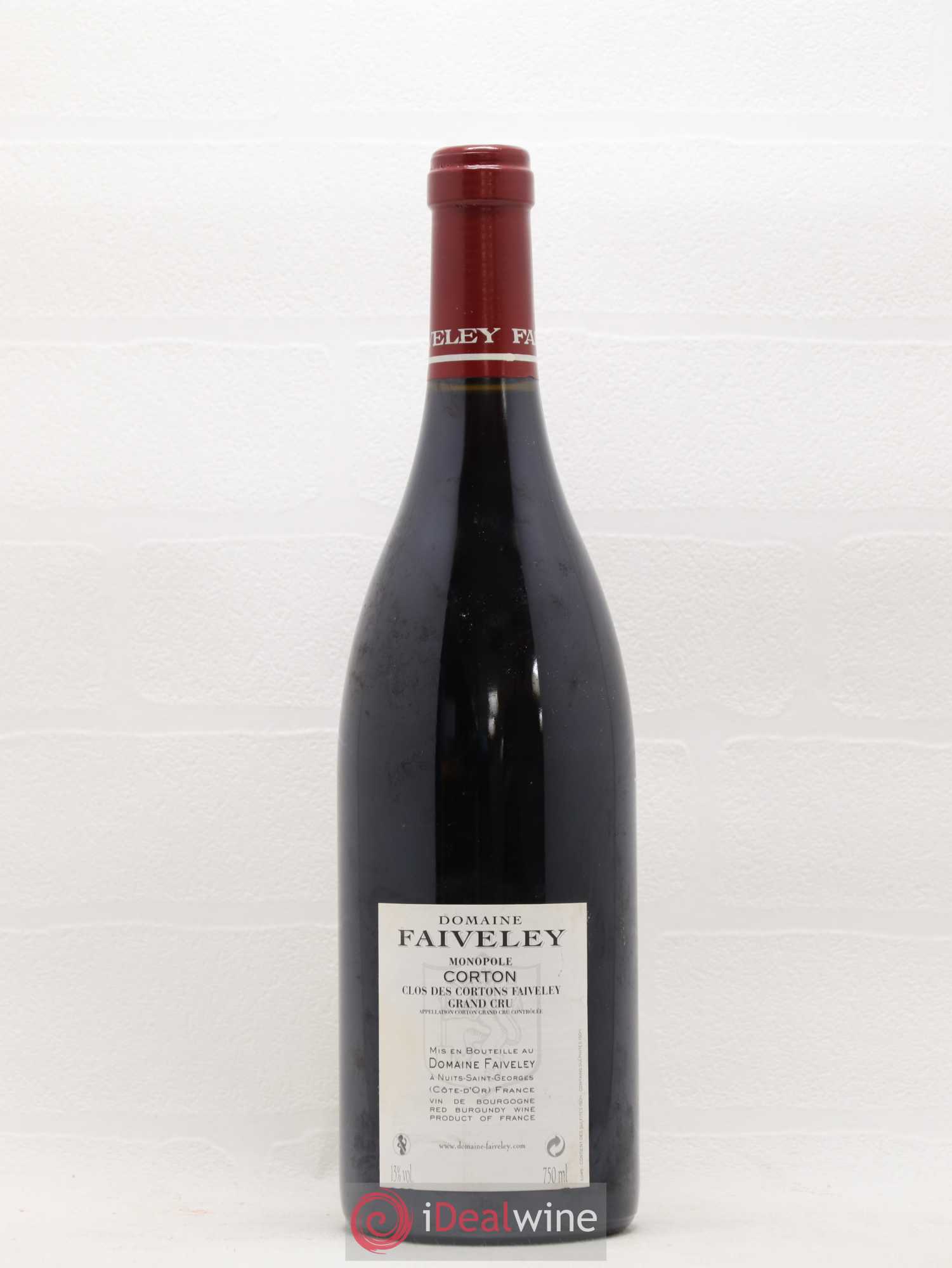 Corton Grand Cru Clos des Cortons Faiveley Domaine Faiveley 2011 - Posten von 1 Flasche - 1