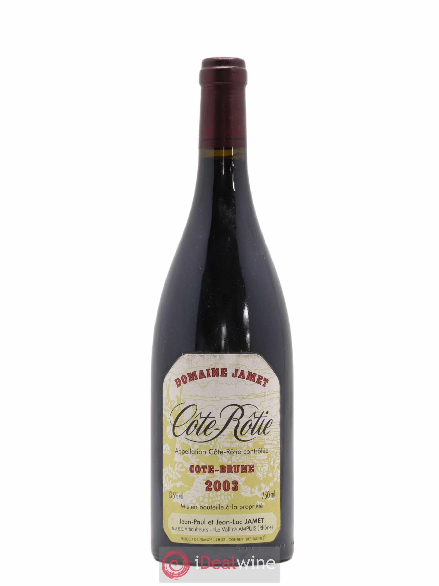 Côte-Rôtie Côte Brune Jamet (Domaine) 2003 - Lot de 1 bouteille - 0