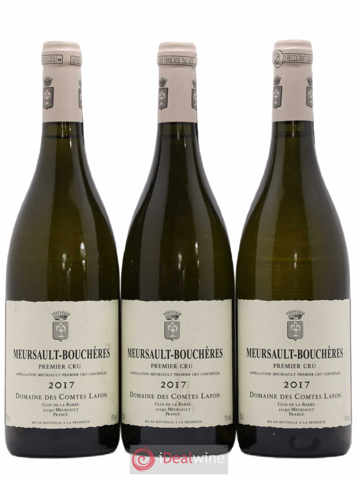 Meursault 1er Cru Bouchères Comtes Lafon (Domaine des) 2017 - Lot de 3 bouteilles - 0