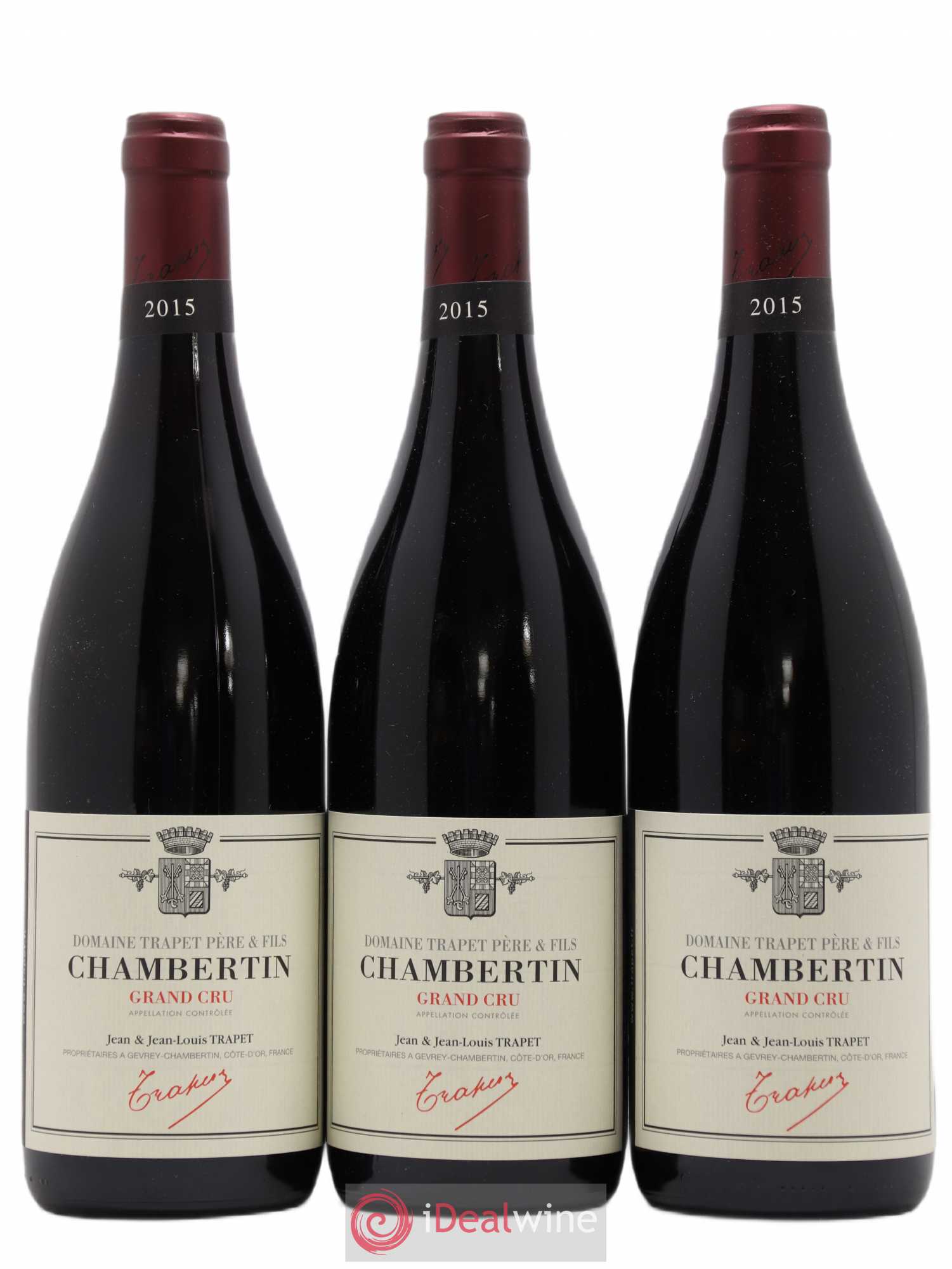 Chambertin Grand Cru Domaine Trapet 2015 - Lot de 3 bouteilles - 0