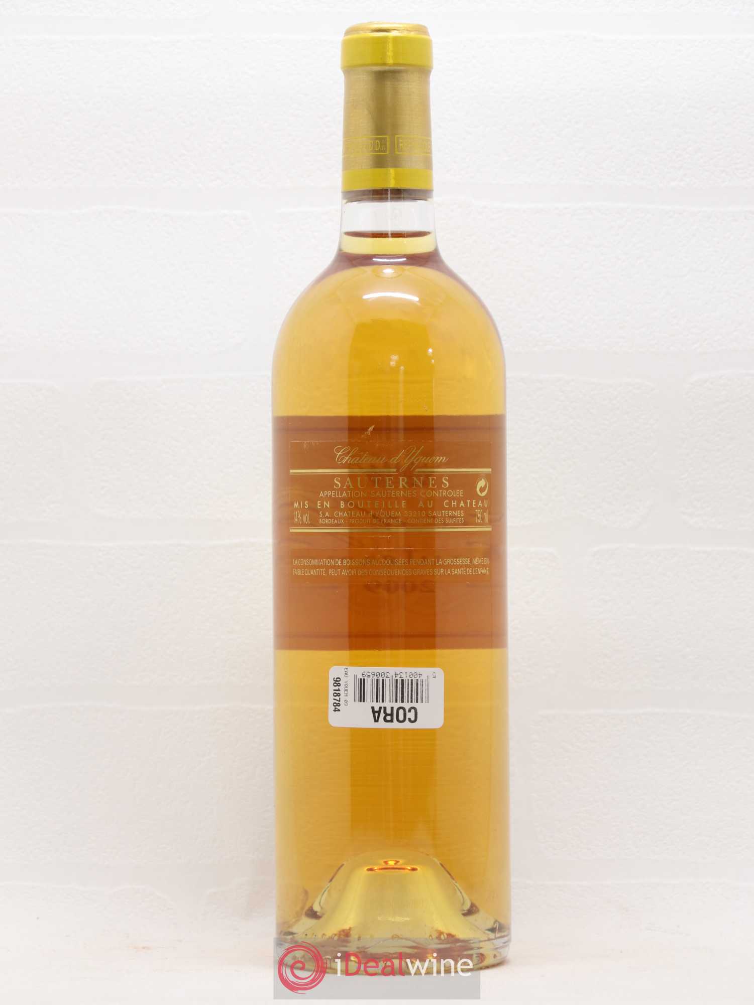 Château d' Yquem 1er Cru Classé Supérieur 2009 - Lotto di 1 bottiglia - 1