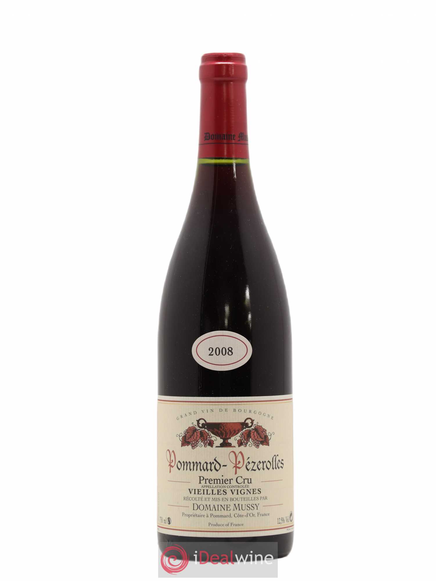 Pommard 1er Cru Pezerolles Vieilles Vignes Domaine Mussy 2008 - Posten von 1 Flasche - 0