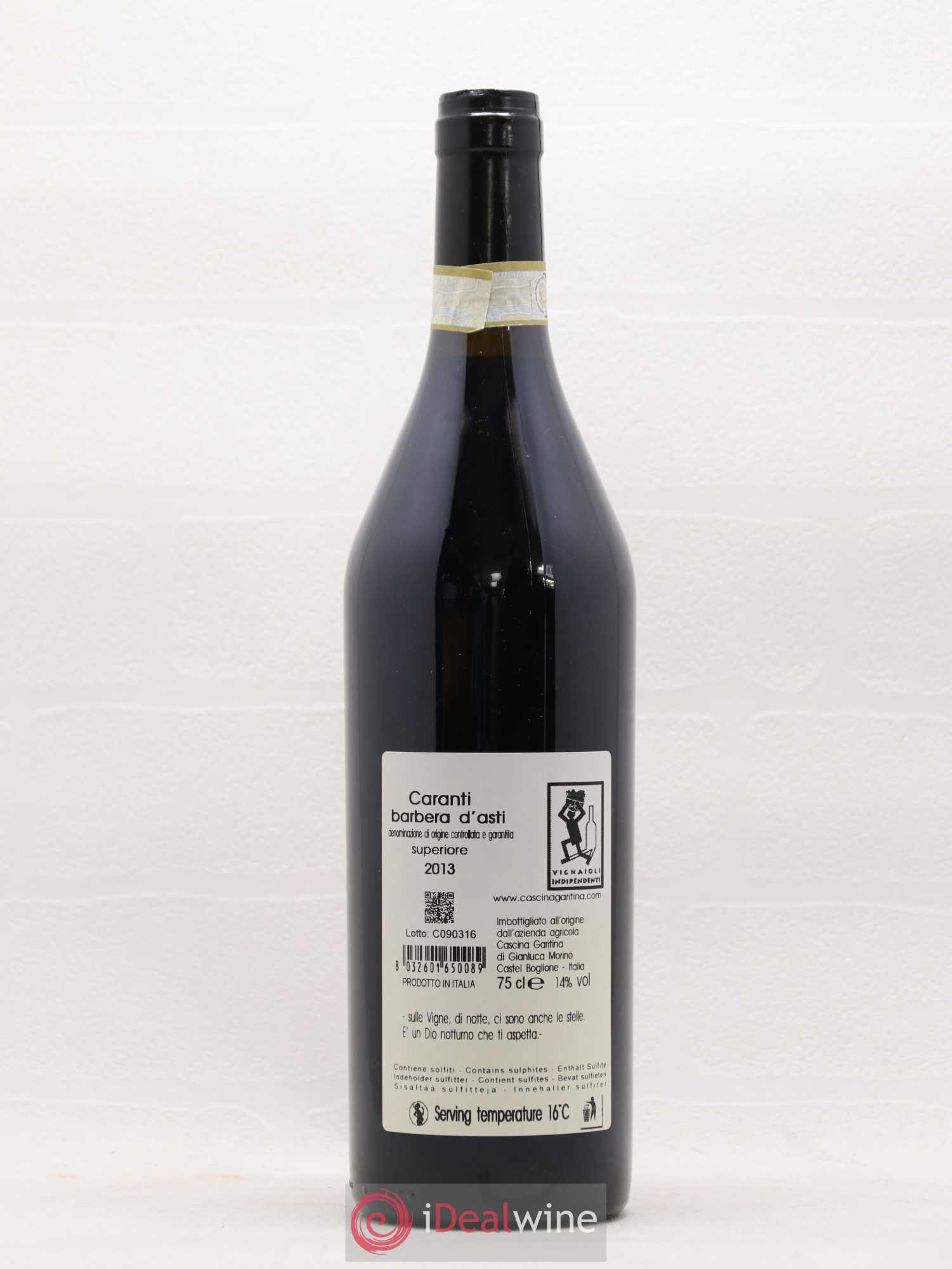 Italie Barbera d'Asti Caranti Garitina 2013 - Posten von 1 Flasche - 1