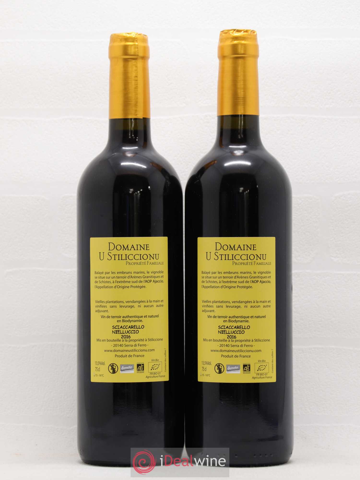 Ajaccio Domaine U Stiliccionu Kalliste 2016 - Posten von 2 Flaschen - 1