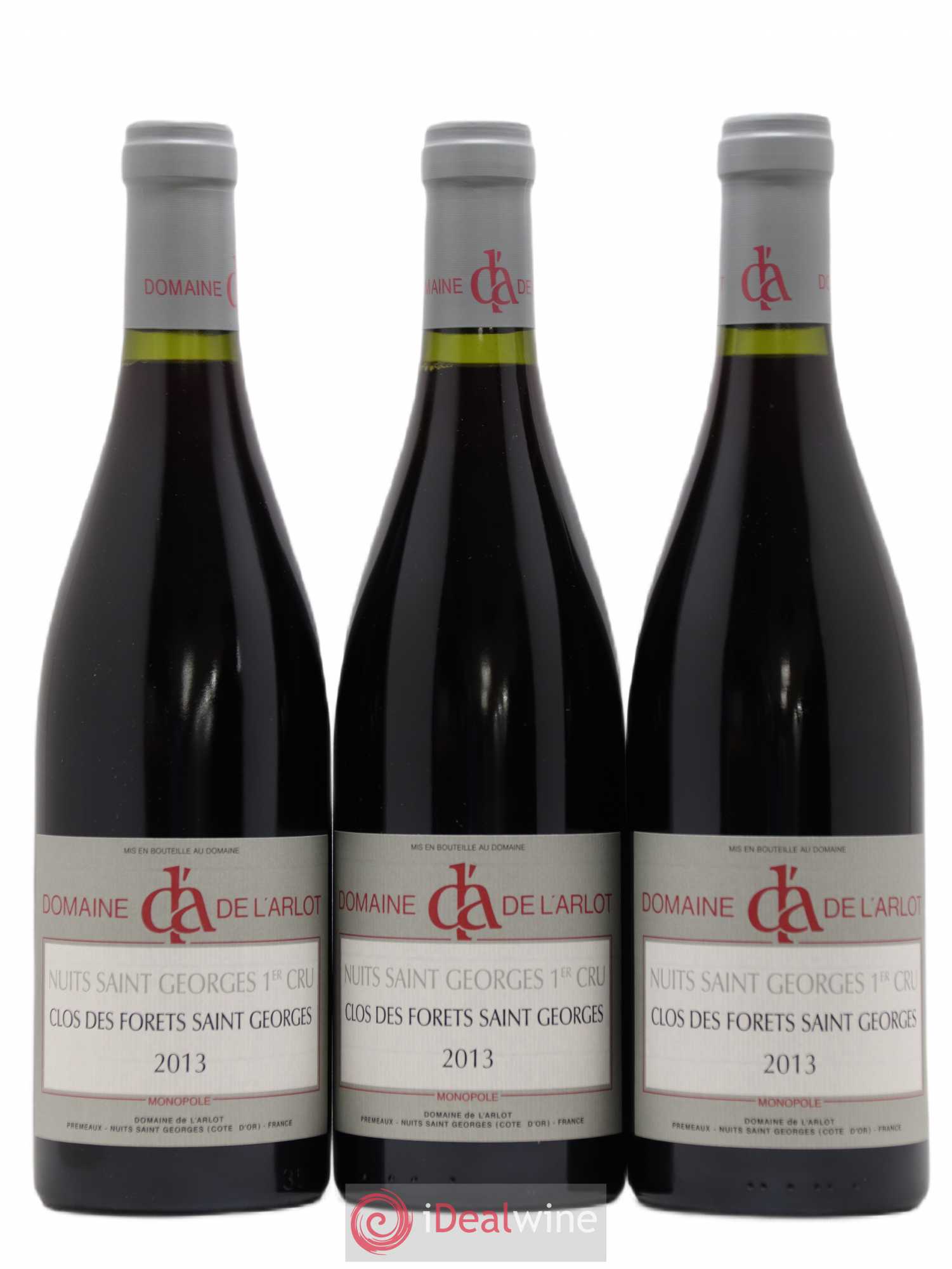 Nuits-Saint-Georges 1er Cru Clos des Forêts Saint-Georges Domaine de l'Arlot 2013 - Lot de 3 bouteilles - 0
